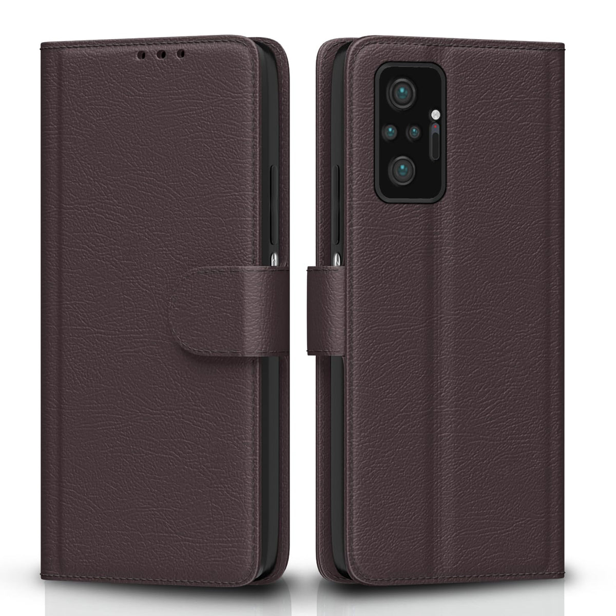 Redmi Note 10 Pro/Note 10 Pro Max Wallet flip case in coffee by Pikkme