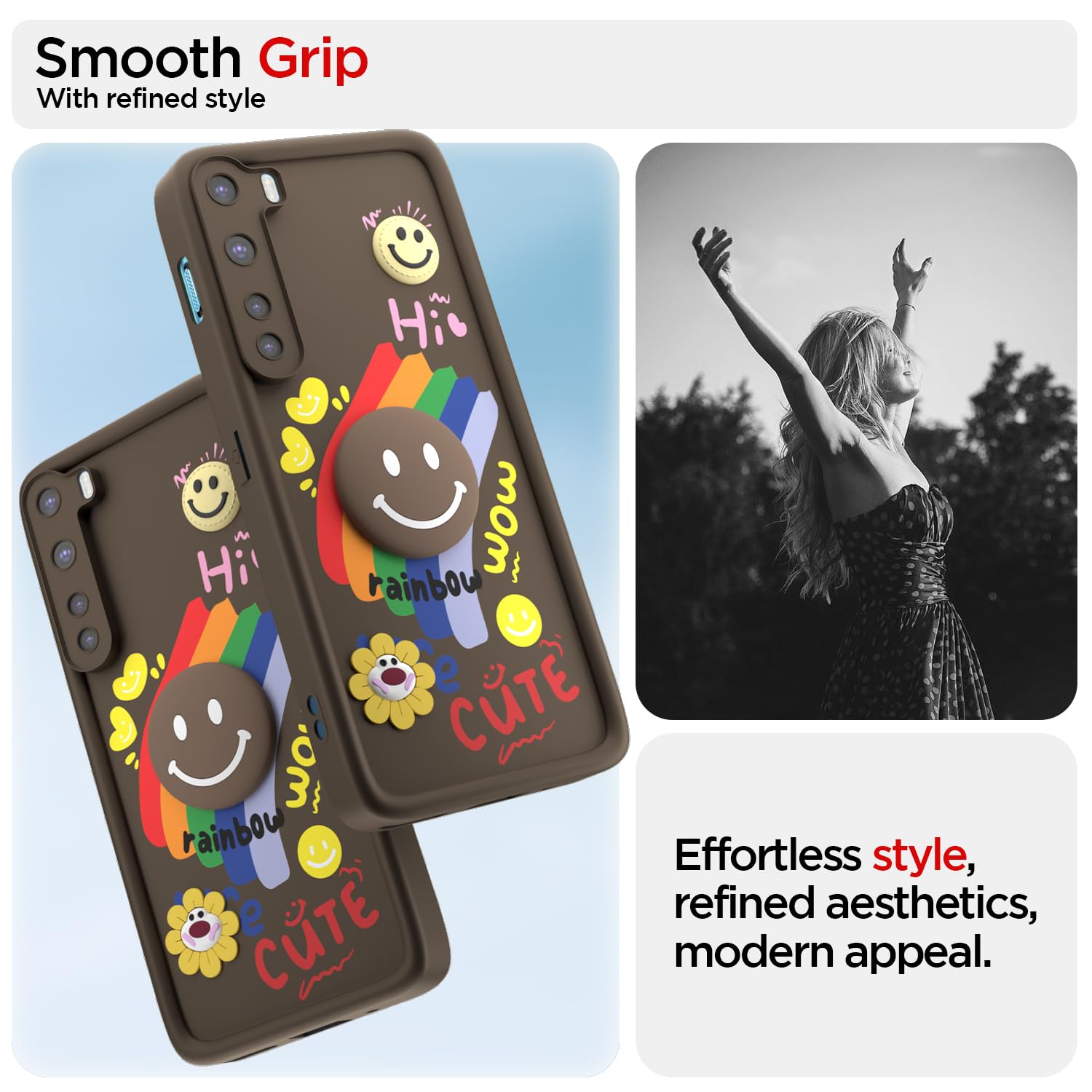 Brown phone cover for OnePlus Nord (2020) – Pikkme – photo 2