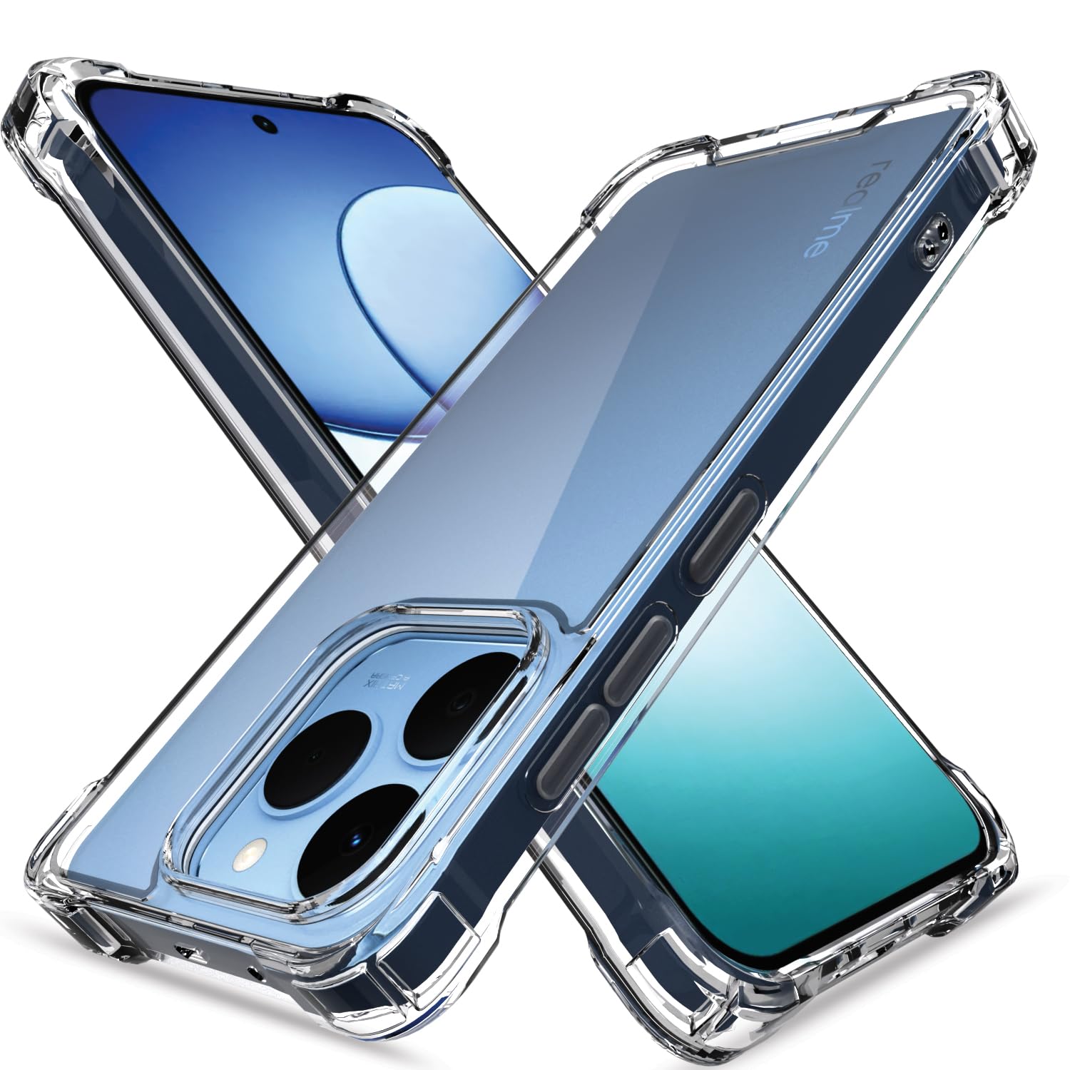 Pikkme Realme 15T/Narzo 90 5G transparent phone cover