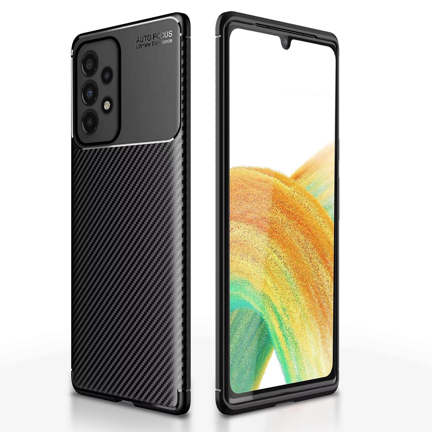 Samsung A13 4G Carbon mobile cover in black by Pikkme