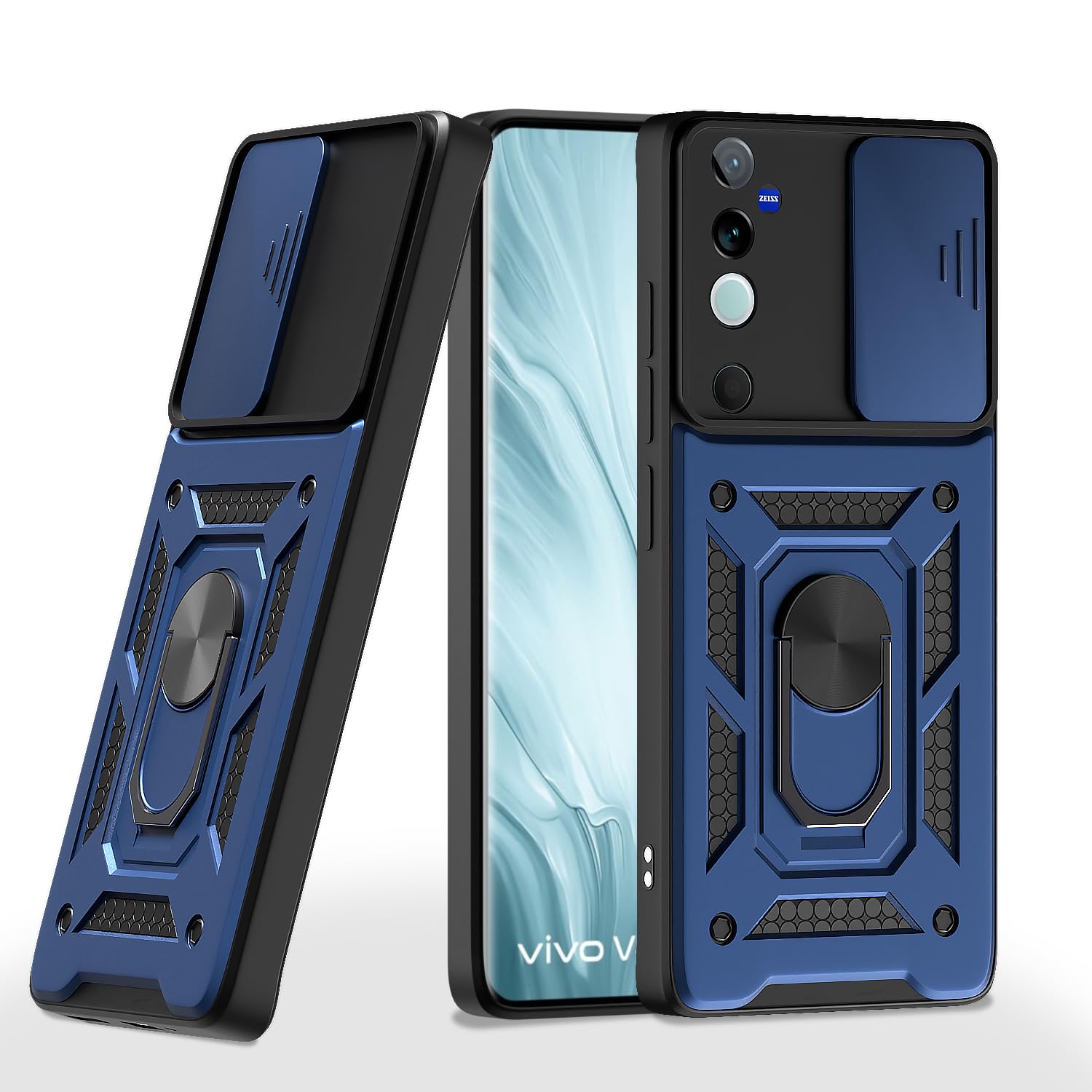 Vivo V40/V40 Pro/T3 Ultra 5G phone cover in blue by Pikkme