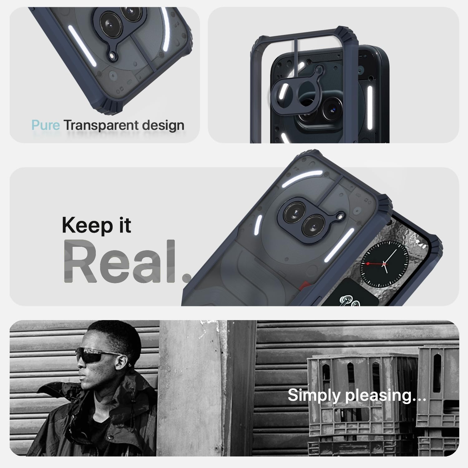 Pikkme blue phone cover for Nothing Phone 2A/Phone 2A Plus – photo 4