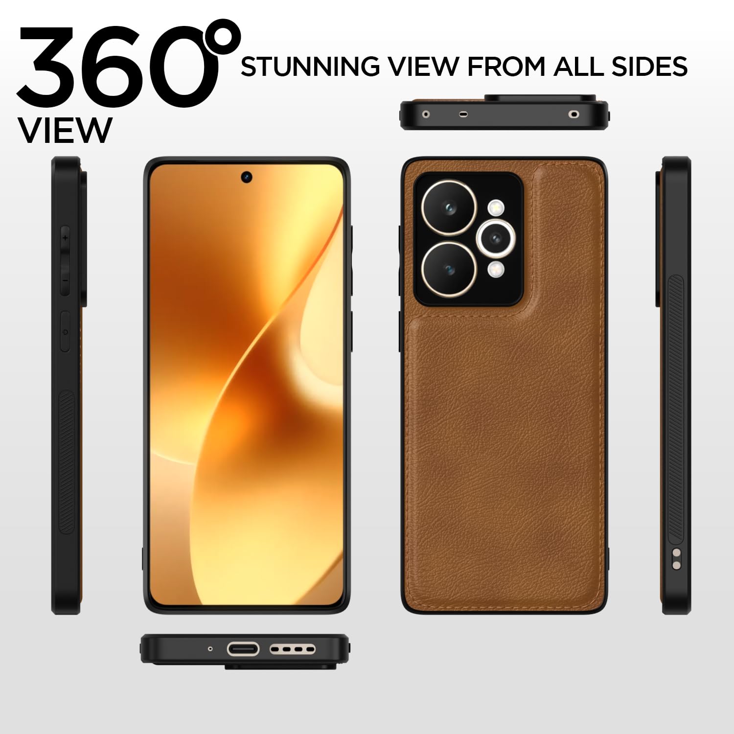 Brown mobile back cover for Realme 15 5G – Pikkme – photo 4