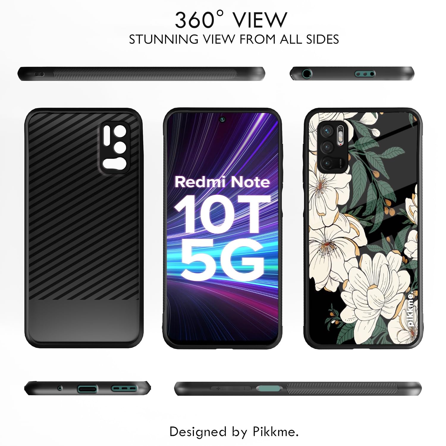 Pikkme Redmi Note 10T/Poco M3 Pro 5G Flower mobile back cover – photo 2