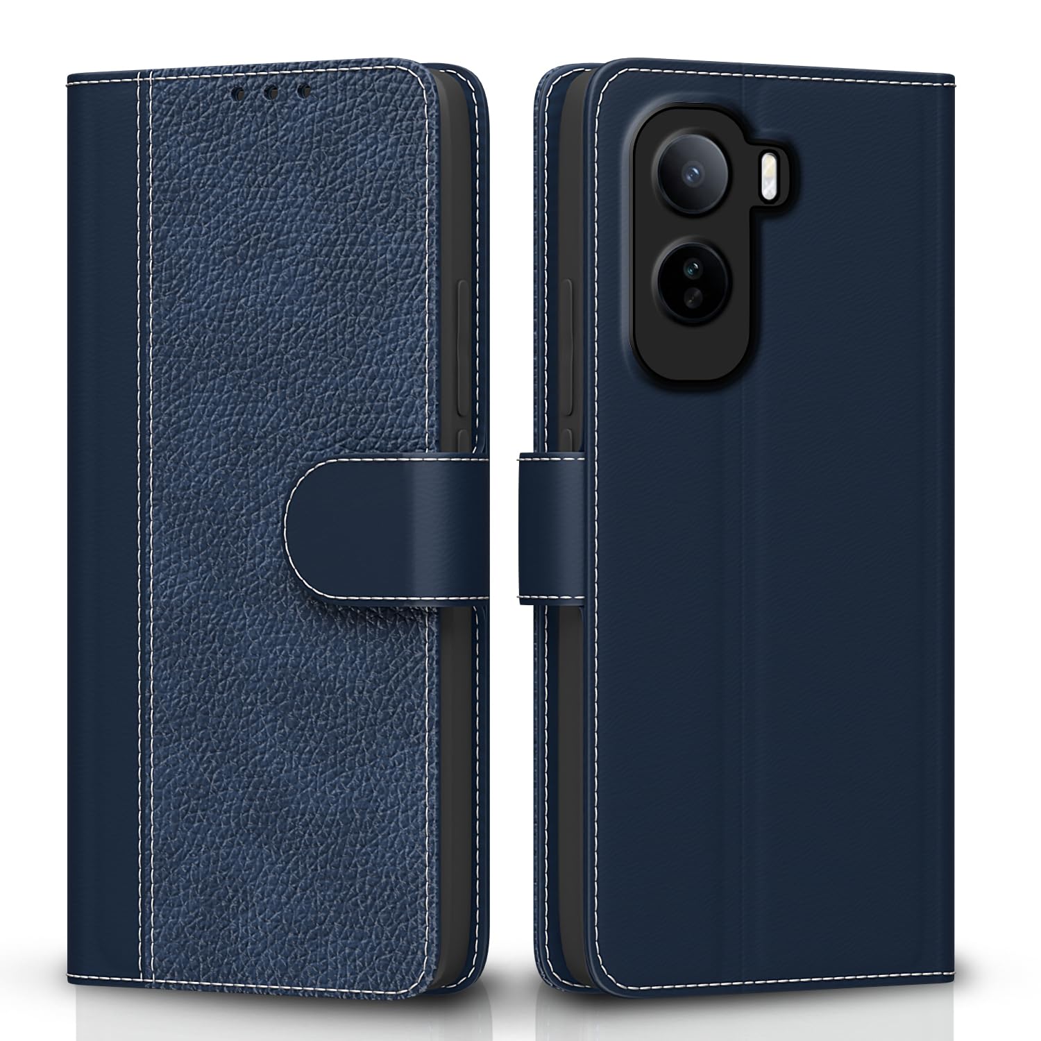 Pikkme blue Wallet mobile flip cover for Vivo T5 Pro 5G