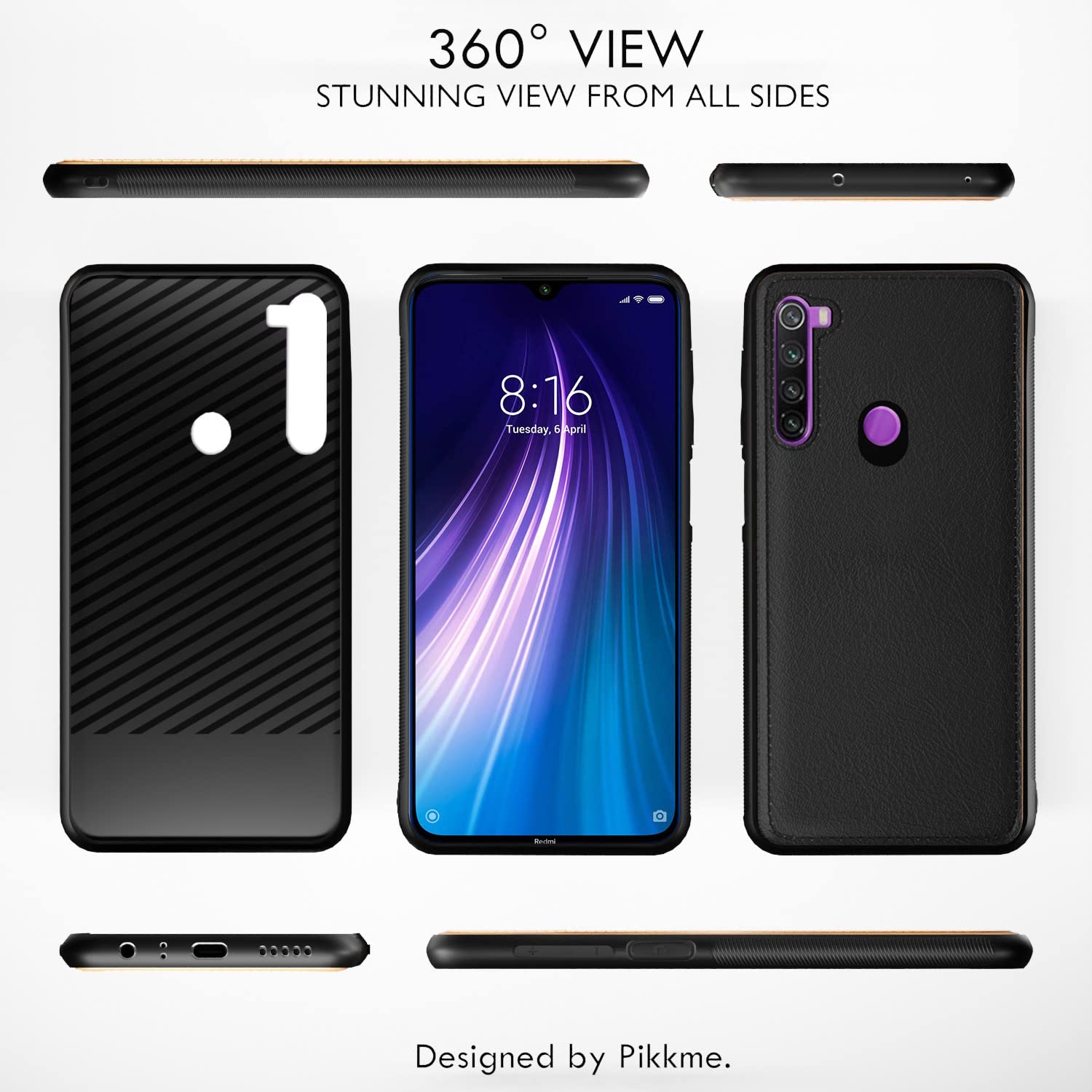 Pikkme black back cover for Redmi Note 8 – photo 2