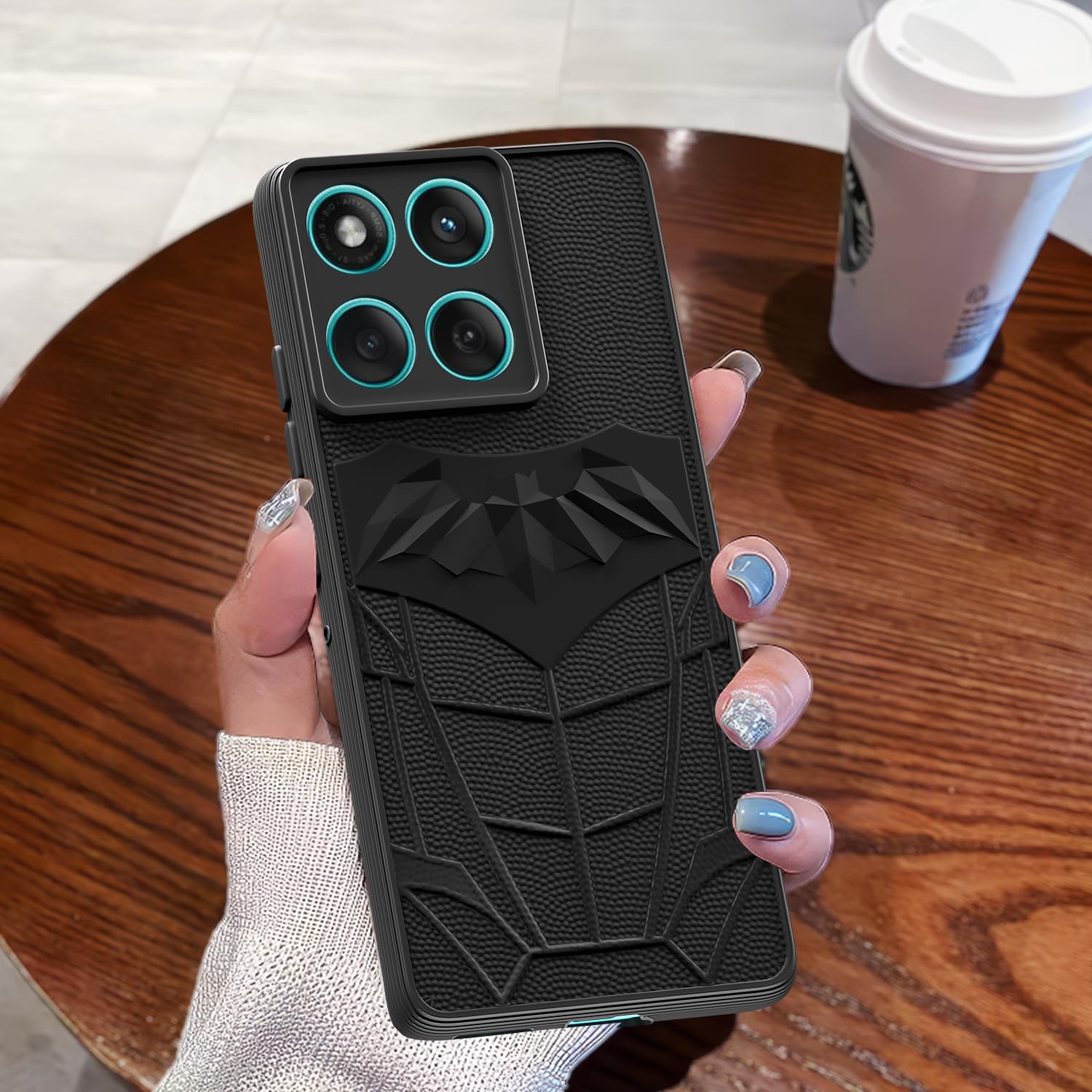Pikkme Motorola Moto Edge 60 Fusion 5G Stylish Shockproof Back Cover (Black)