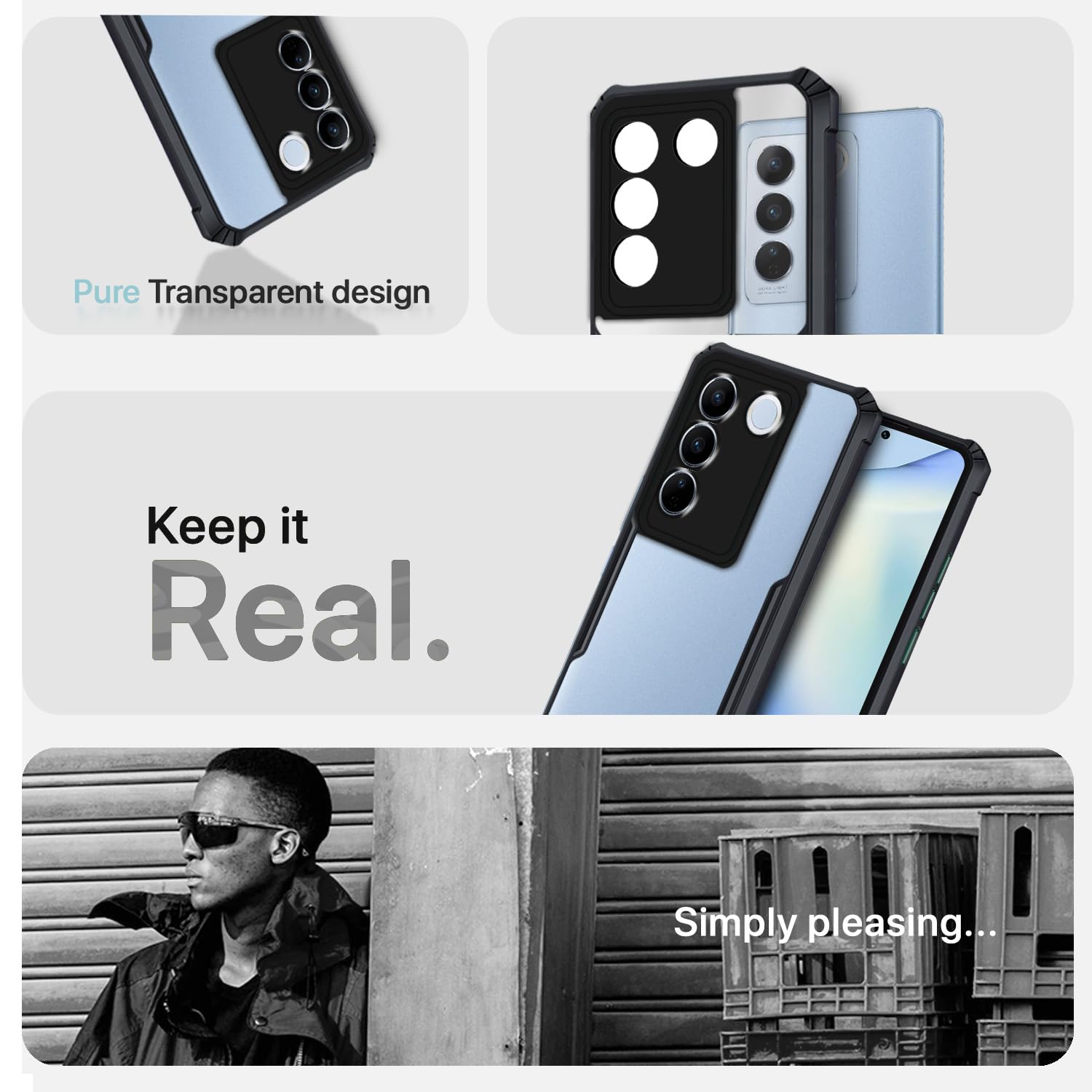 Pikkme black phone cover for Vivo V27/V27 Pro 5G – photo 4