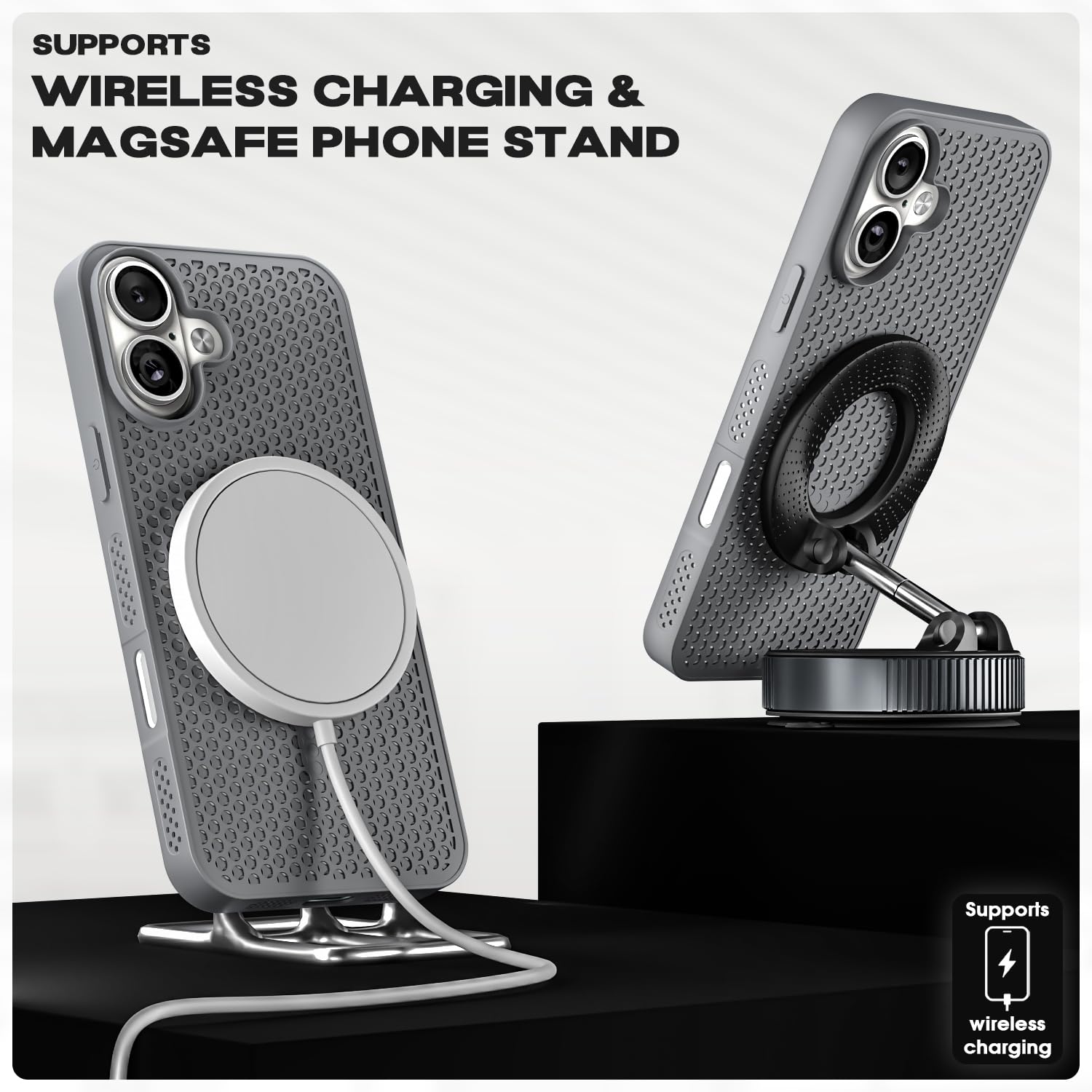 Grey MagSafe mobile back cover for iPhone 17 – Pikkme – photo 5