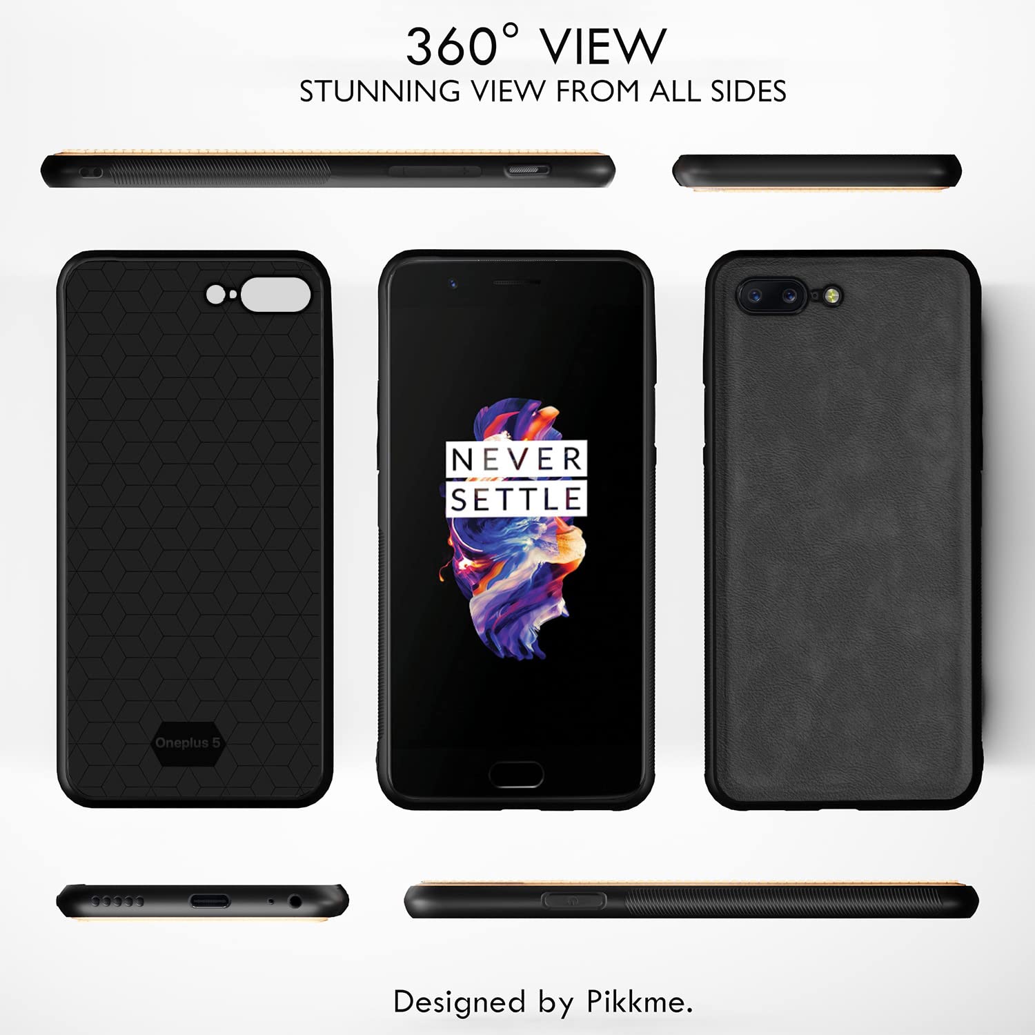 Pikkme grey mobile back cover for OnePlus 5 – photo 3