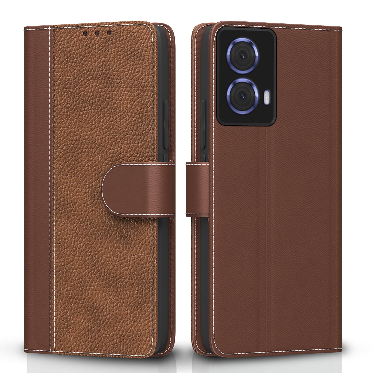 Tan flip cover for Moto G85 5G – Pikkme