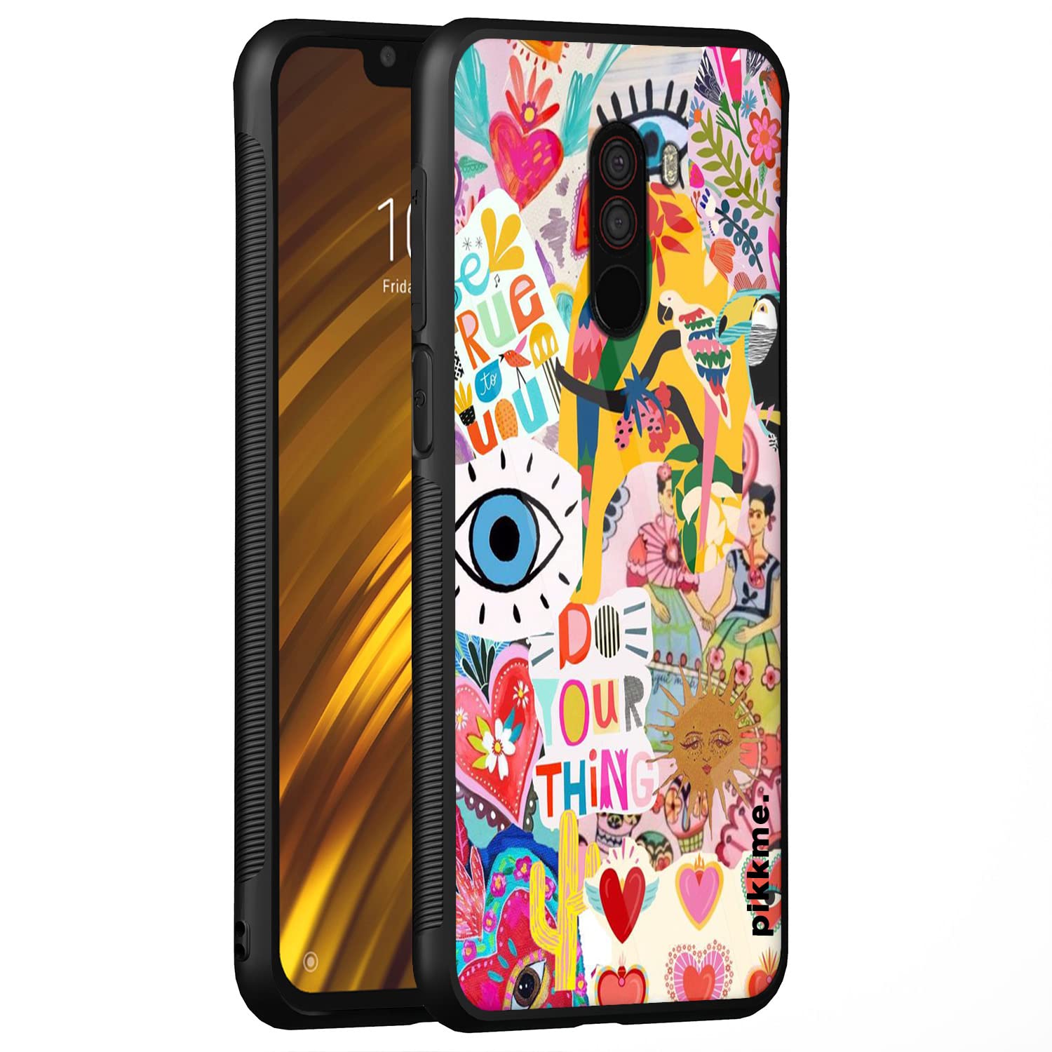 Pikkme Flower back cover for Poco F1