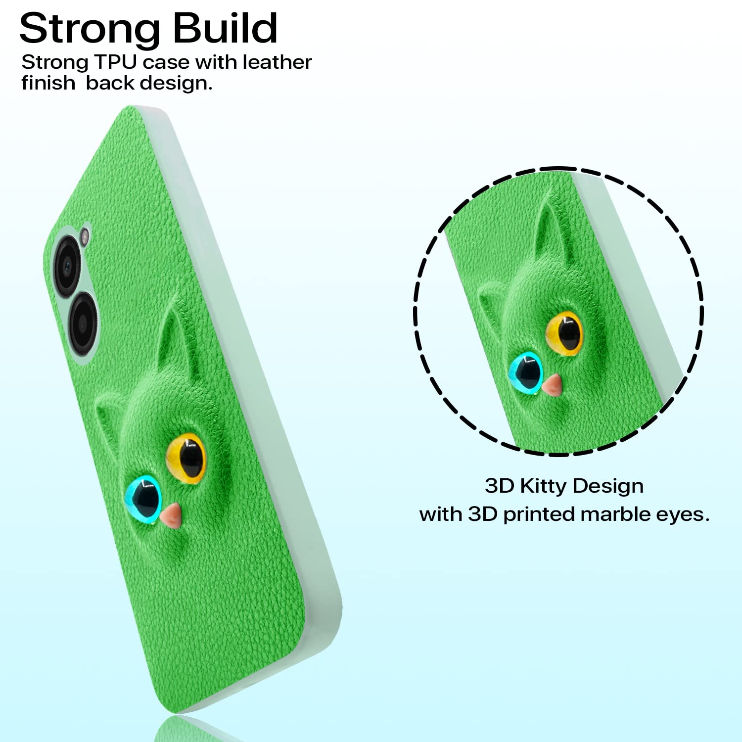 Pikkme Realme 10 Pro 5G green mobile back cover – photo 2