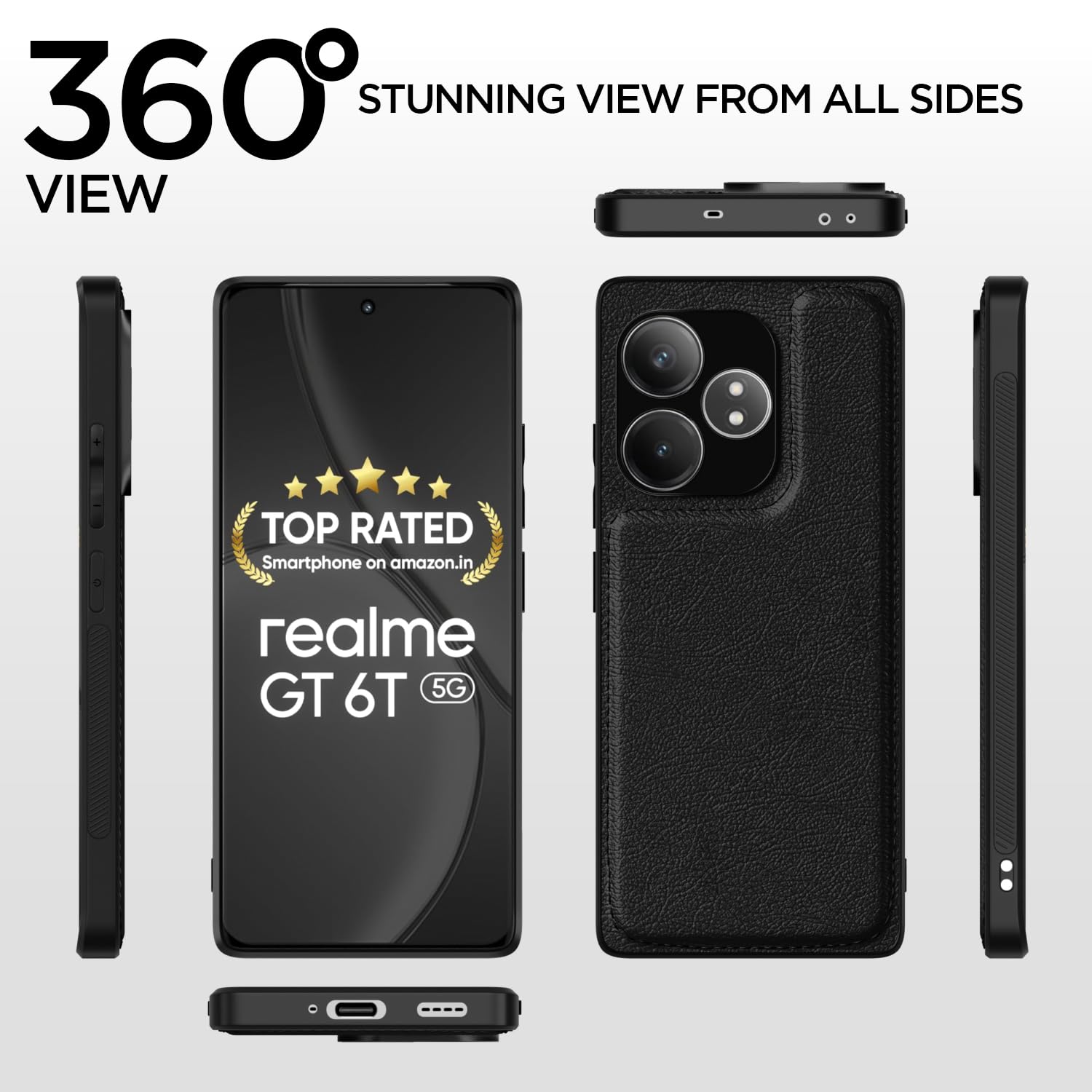 Pikkme Realme GT 6/GT 6T 5G black mobile cover – photo 2