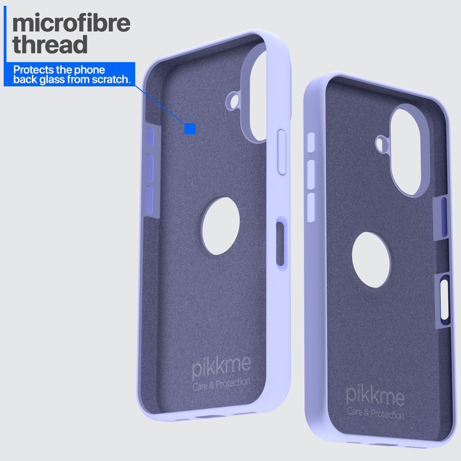 Pikkme iPhone 16 Super Soft Silicone Back Cover (Elegant Purple)