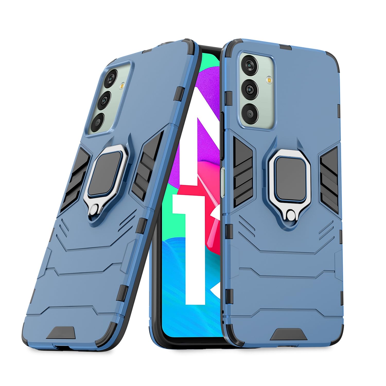 Samsung Galaxy M13 4G D5 Tough Armor Back Cover - Blue