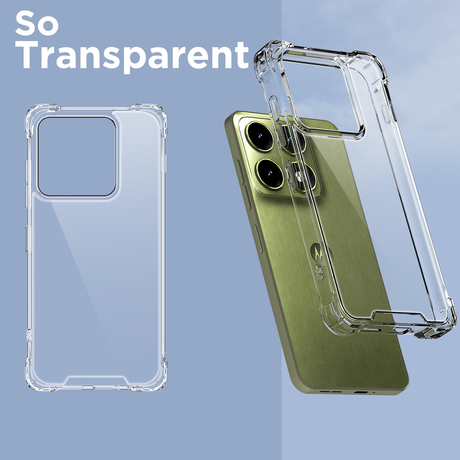 Pikkme transparent mobile cover for Moto Edge 70 Pro 5G – photo 2