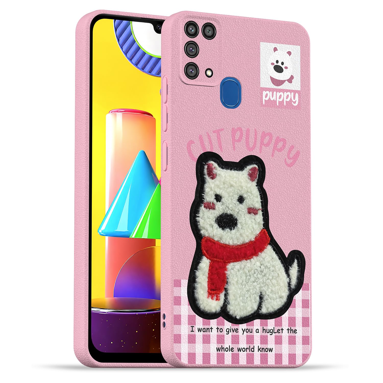 Samsung M31/F41/M31 Prime mobile back cover in pink by Pikkme