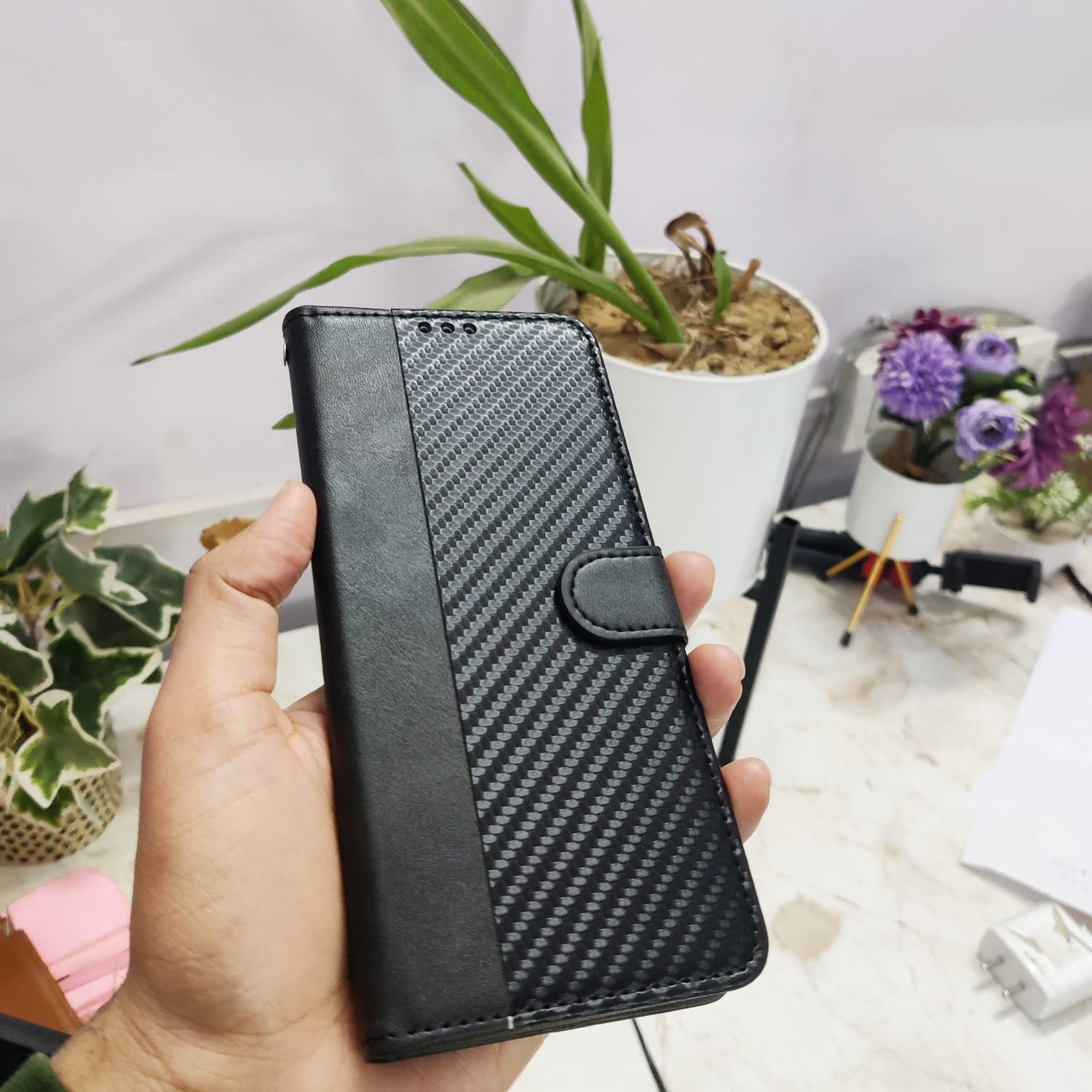 Black Wallet flip cover for Realme Narzo 50/8i 4G – Pikkme – photo 7