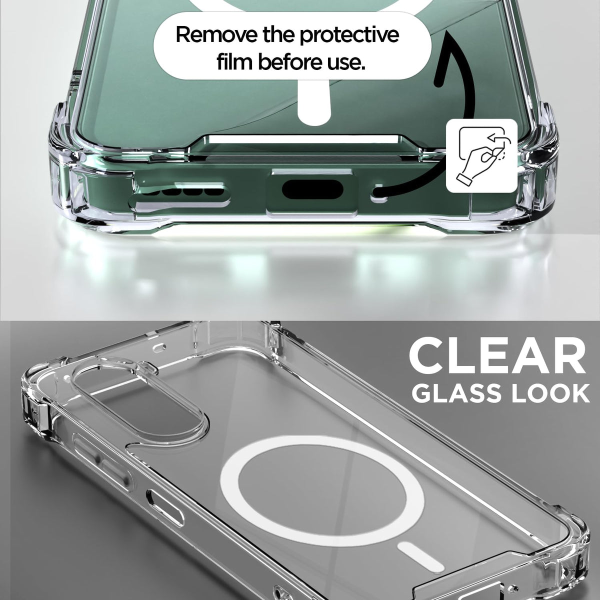 OnePlus Nord CE 6 Lite 5G phone cover in transparent mag-safe by Pikkme – photo 3