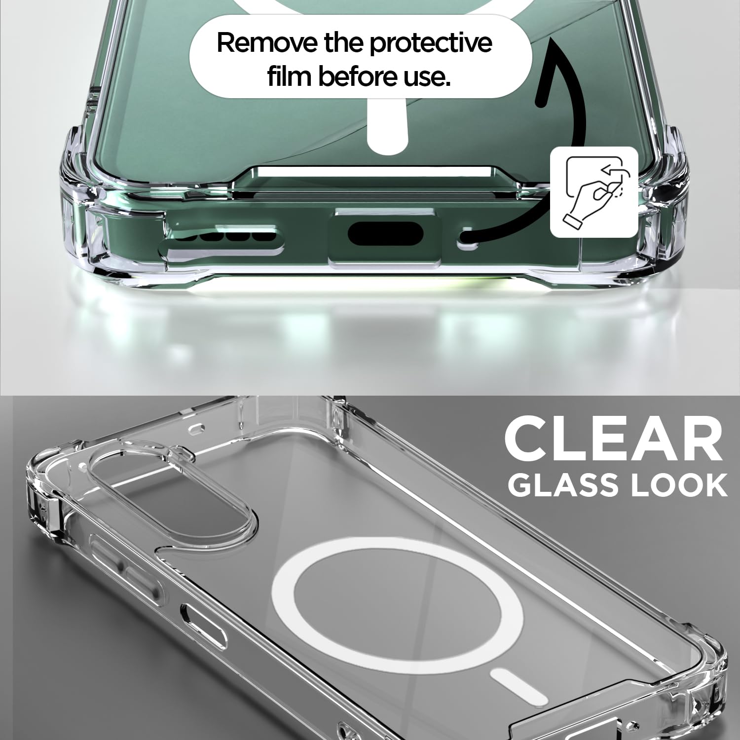 OnePlus Nord CE 6 Lite 5G phone cover in transparent mag-safe by Pikkme – photo 3