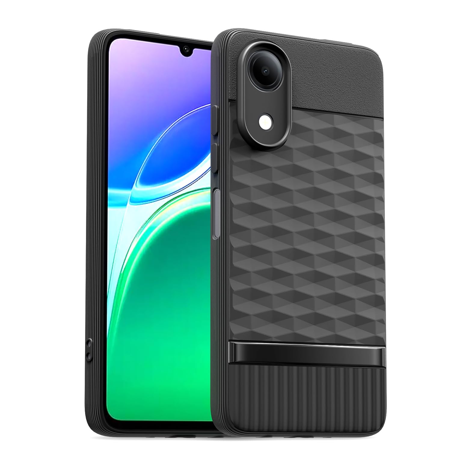 Black Gencase back cover for Vivo T5e – Pikkme