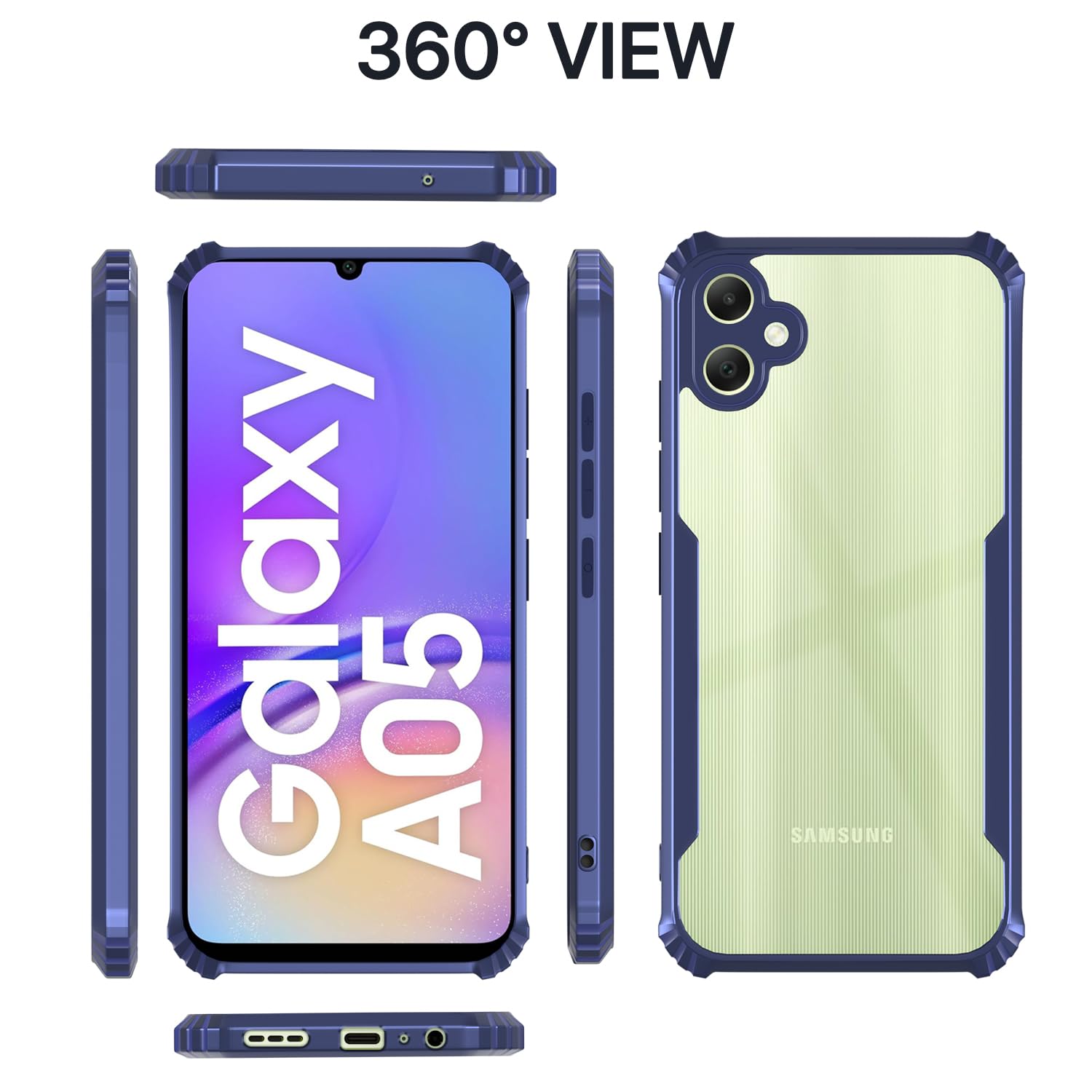 Pikkme blue Clear mobile back cover for Samsung A05/M05/F05 – photo 2