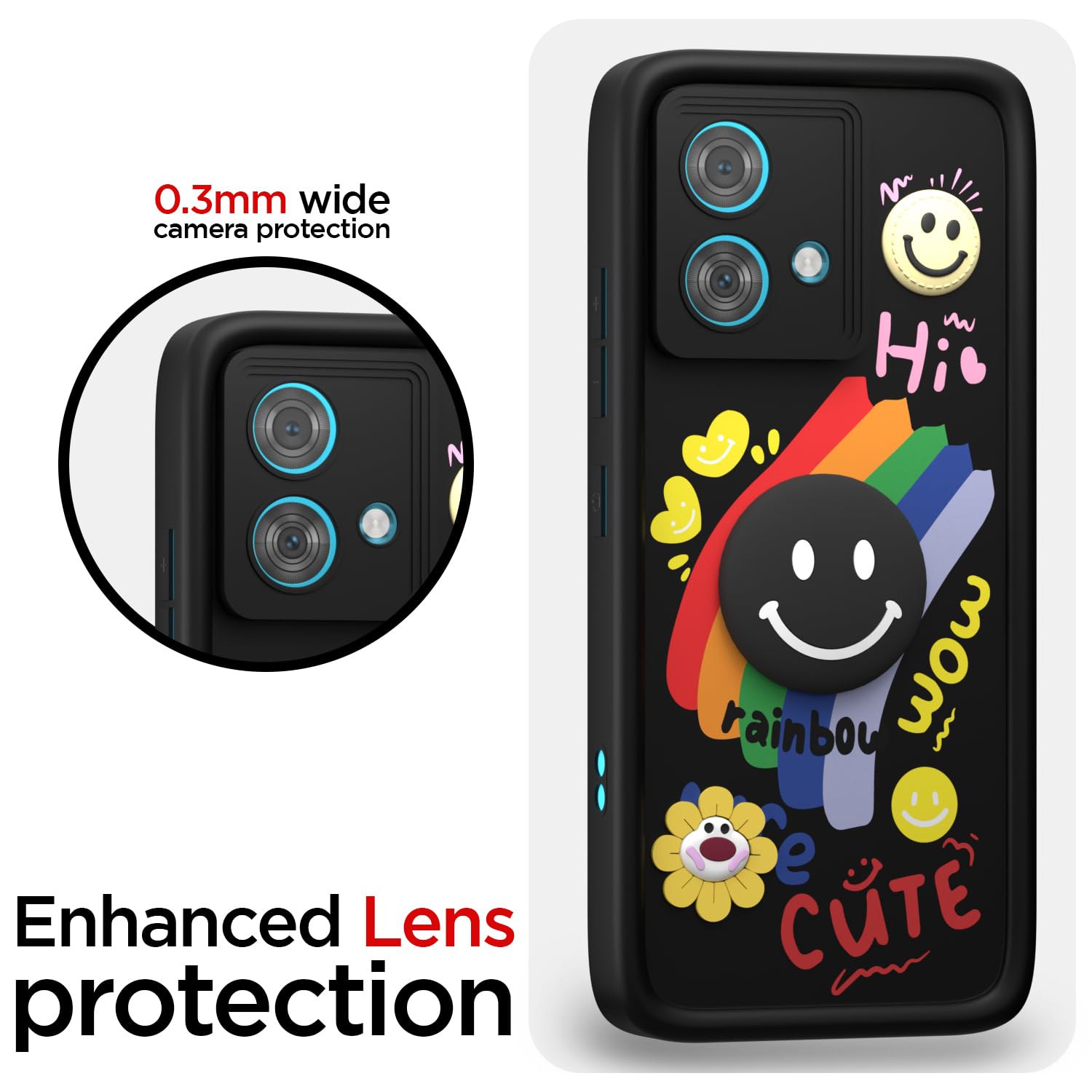Moto Edge 40 Neo 5G mobile back cover in black by Pikkme – photo 5