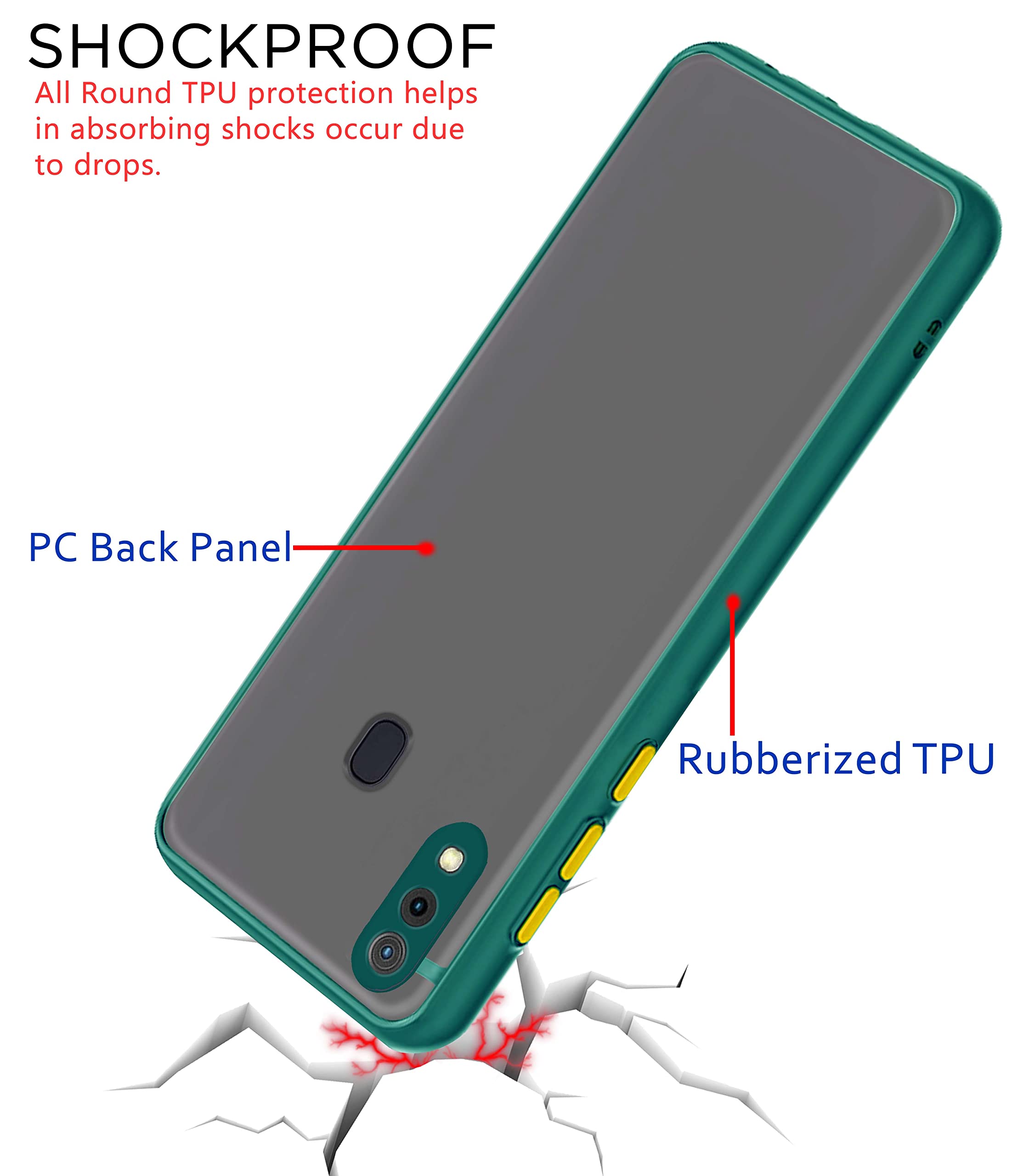 Pikkme green mobile cover for Samsung A20/A30/M10s – photo 4