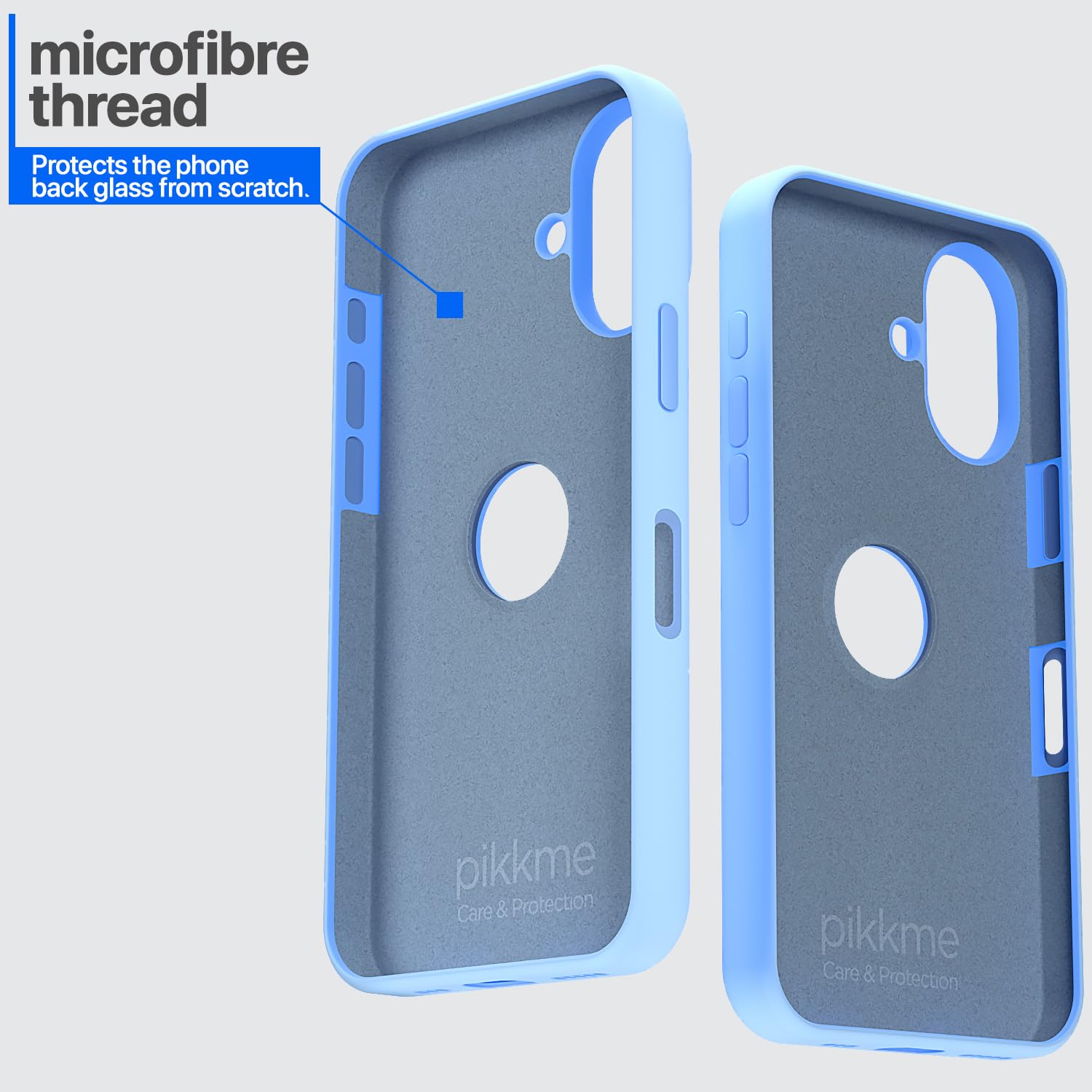 Pikkme iPhone 16 Plus Super Soft Silicone Back Cover (Lilac)