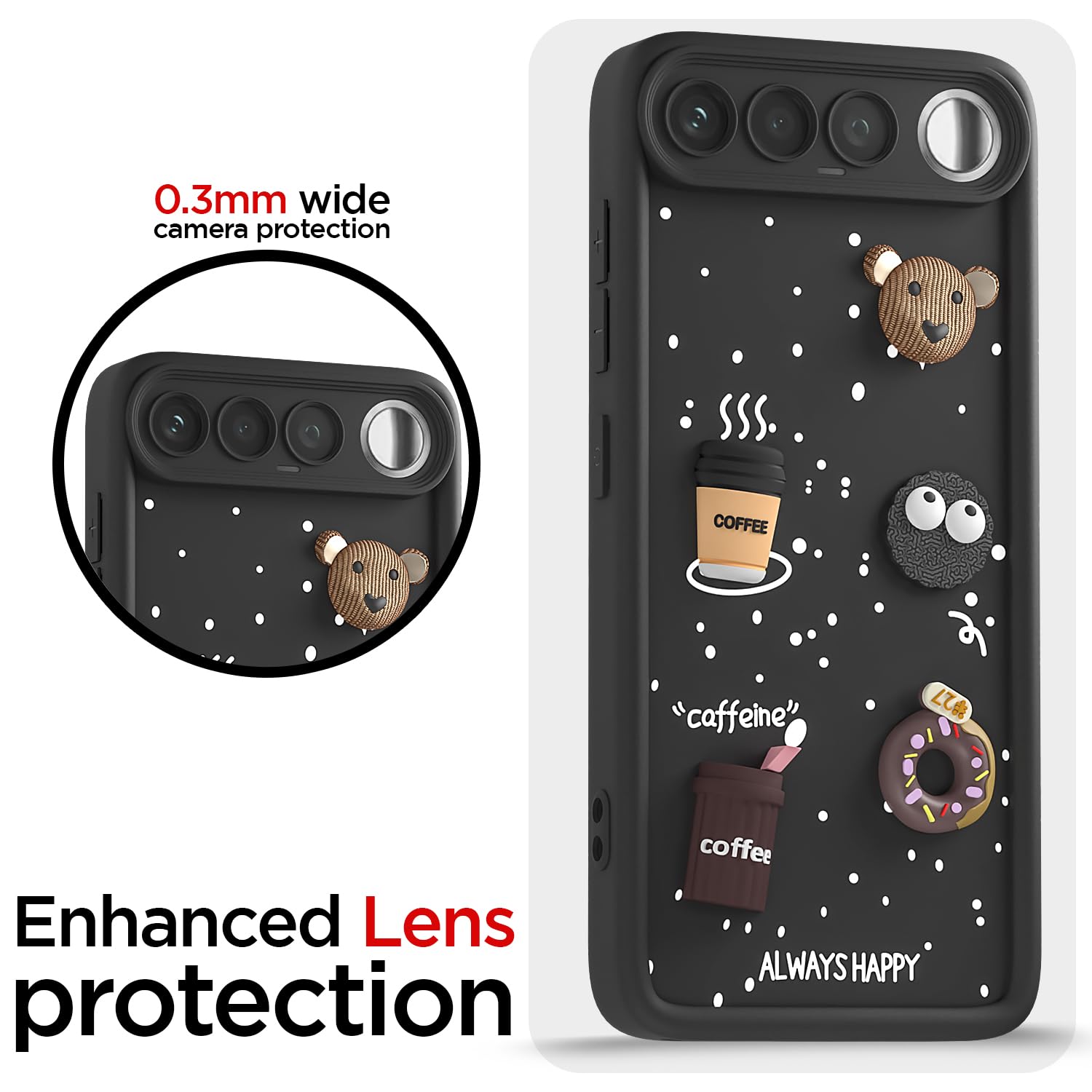 Pikkme Realme 16 5G/3D black phone cover – photo 5