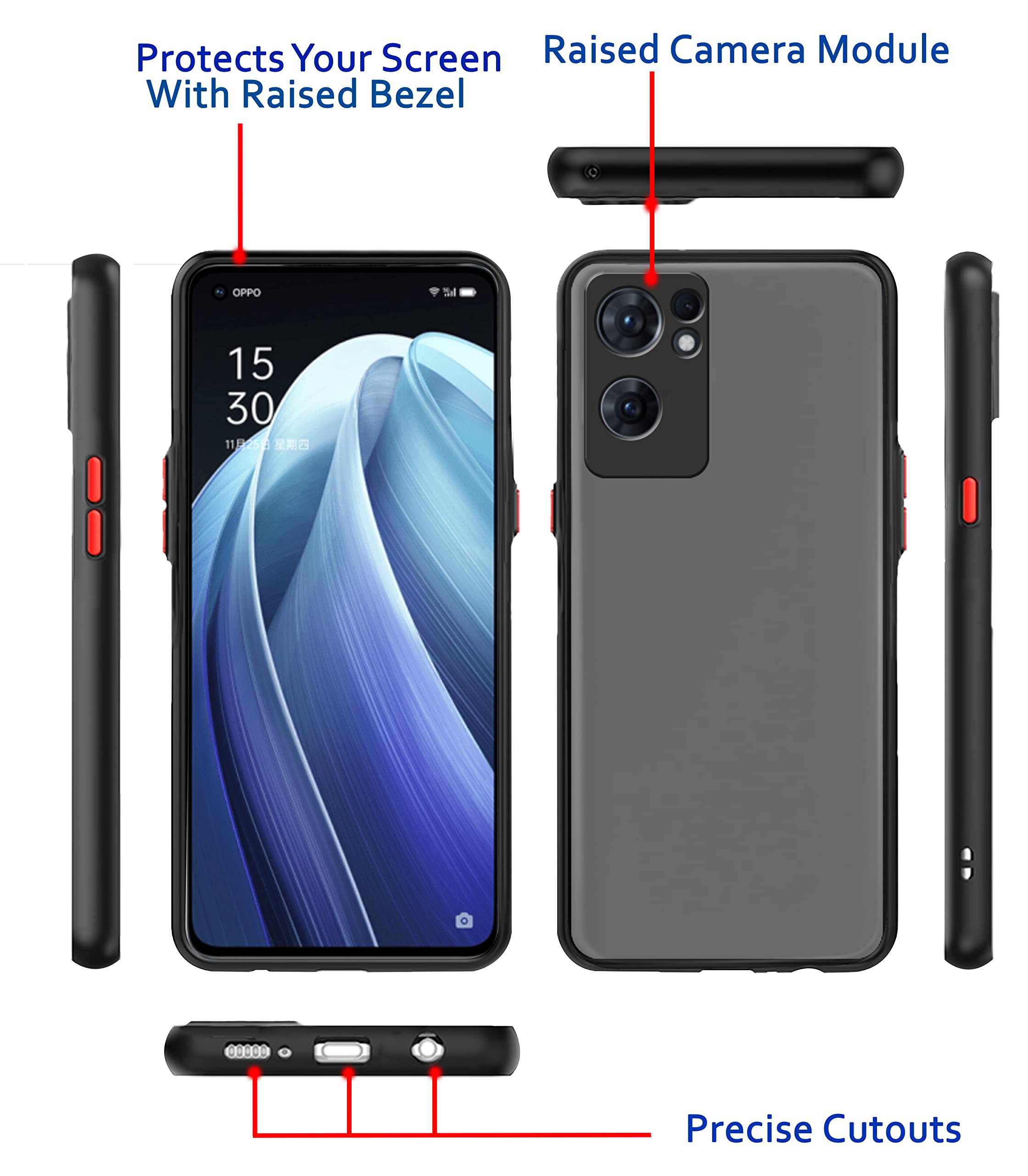 Pikkme Oppo Reno 7 5G black phone cover – photo 3