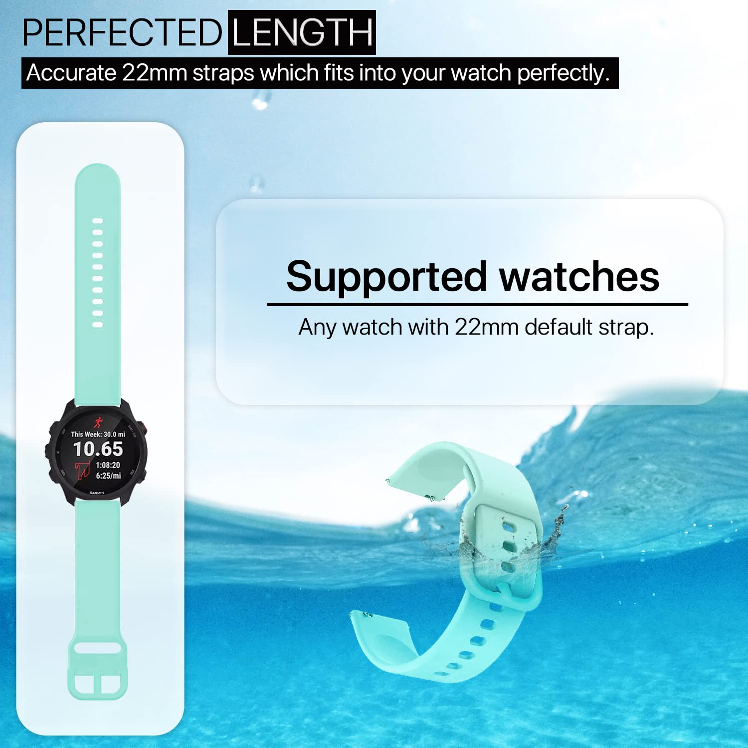 Pikkme Silicone Watch Strap (Light Green) – photo 5