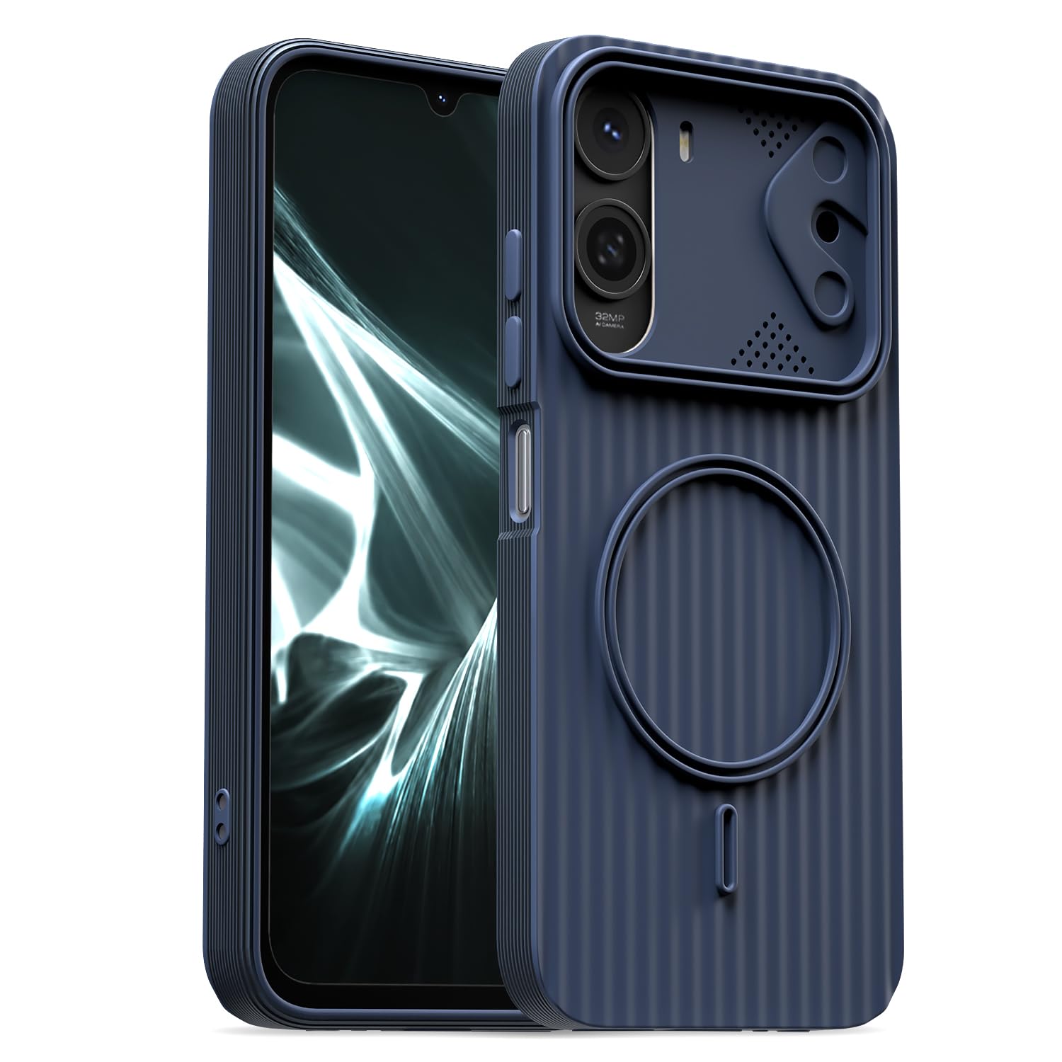 Pikkme Redmi A7 Pro/Poco C85x 5G/C81 MagSafe blue back cover