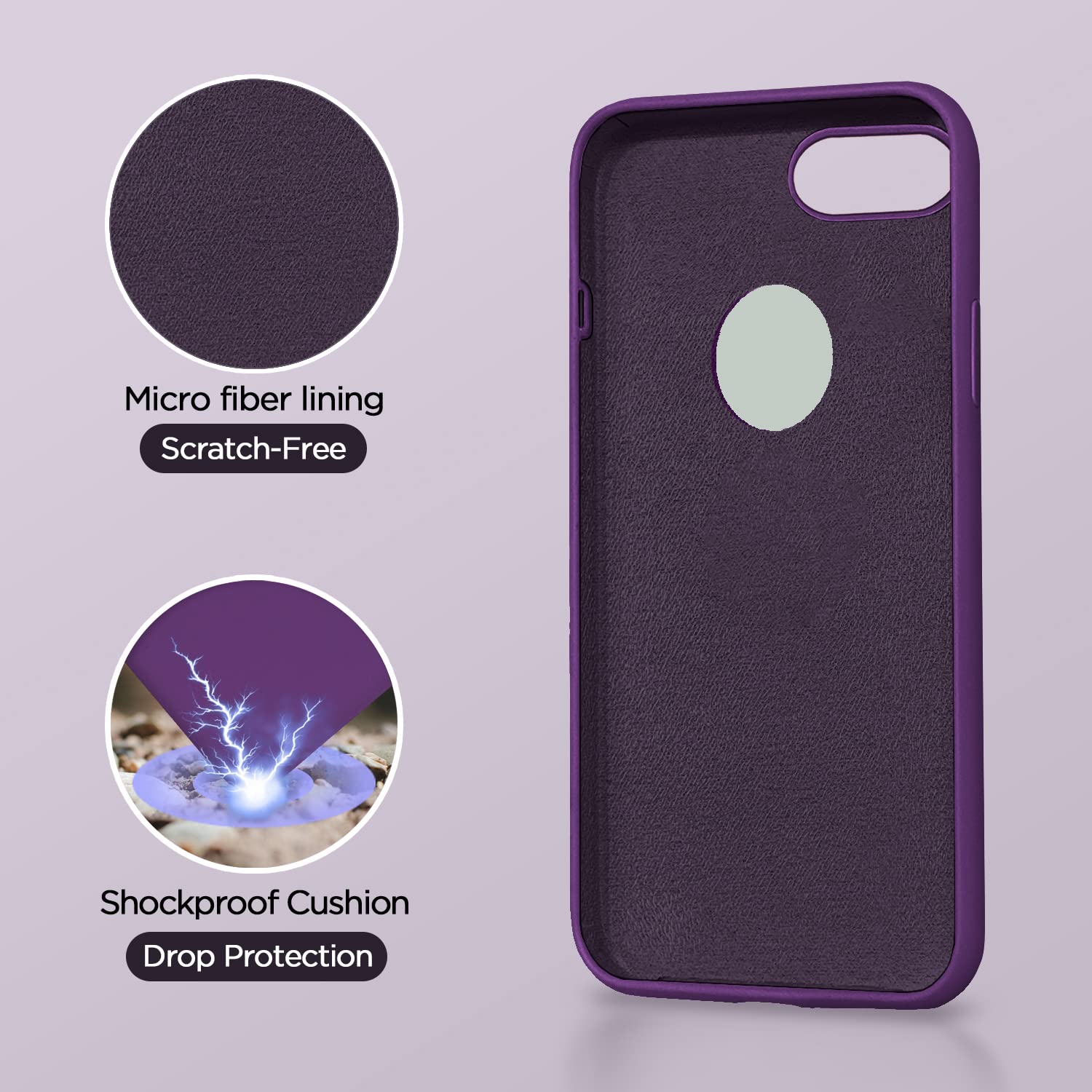 Grape Soft Silicone back cover for iPhone 6/6S – Pikkme – photo 4