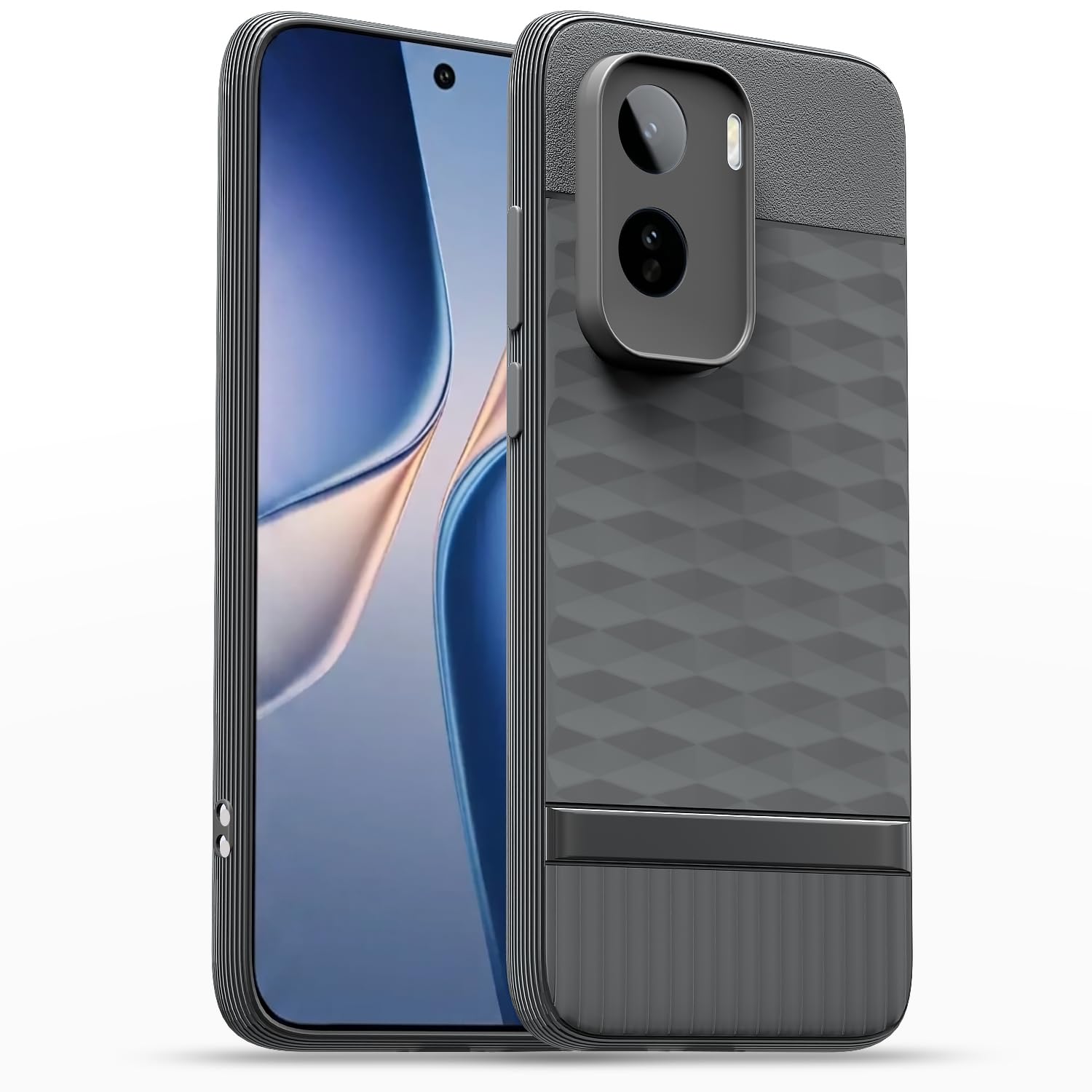 Vivo T5 Pro 5G Silicone phone cover in grey by Pikkme
