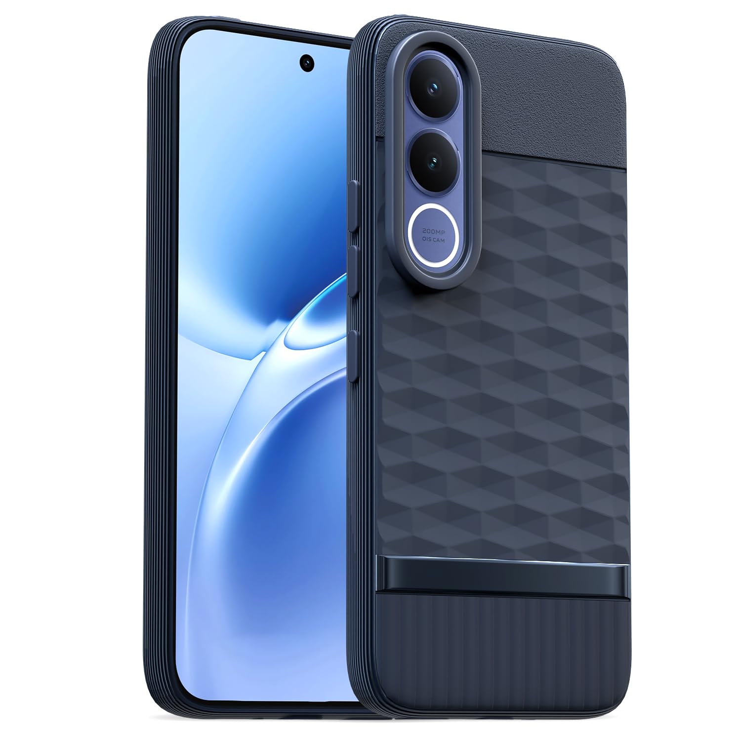Pikkme blue Silicone mobile cover for Vivo V70 FE 5G