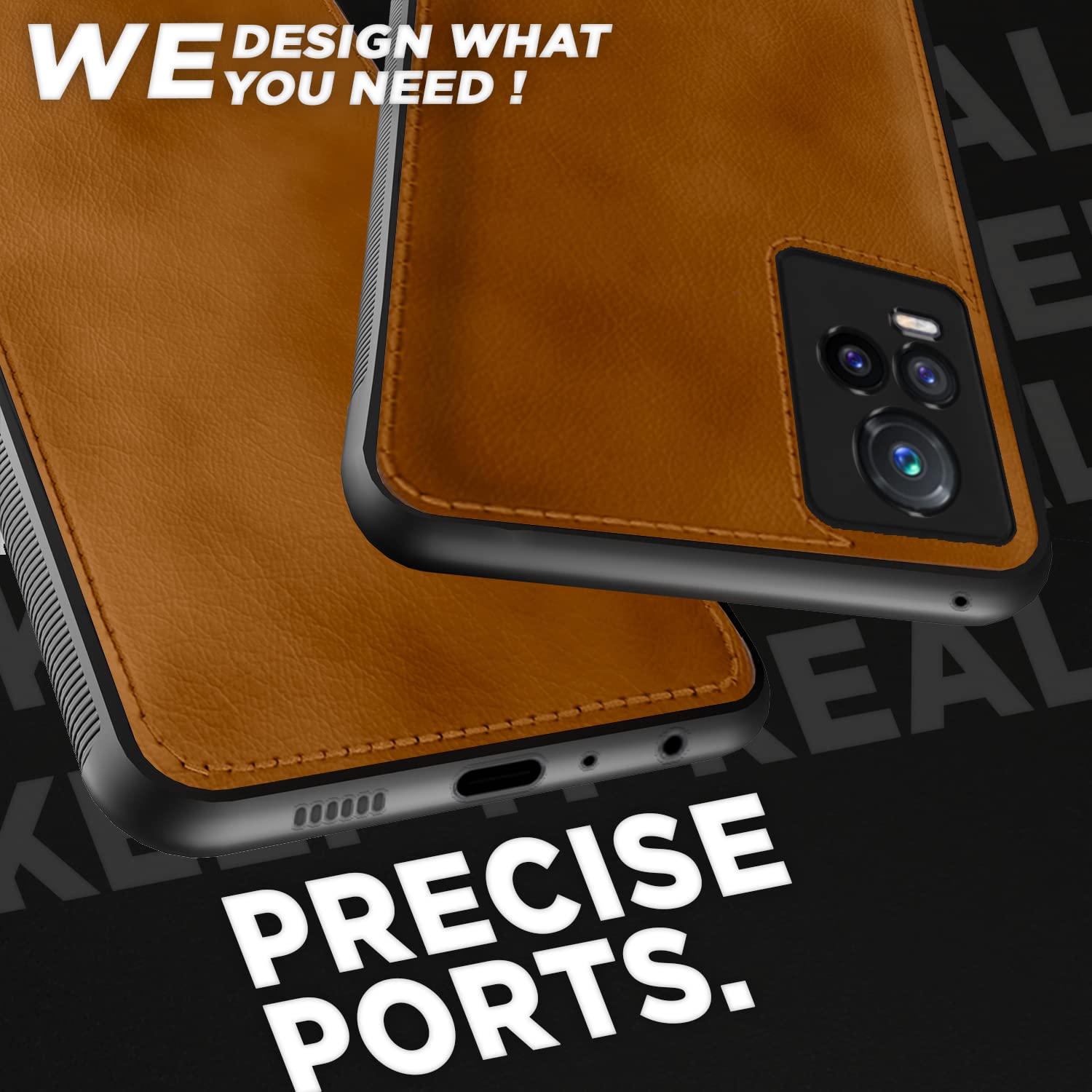 Pikkme Vivo V20 Leatherback Back Case | Brown