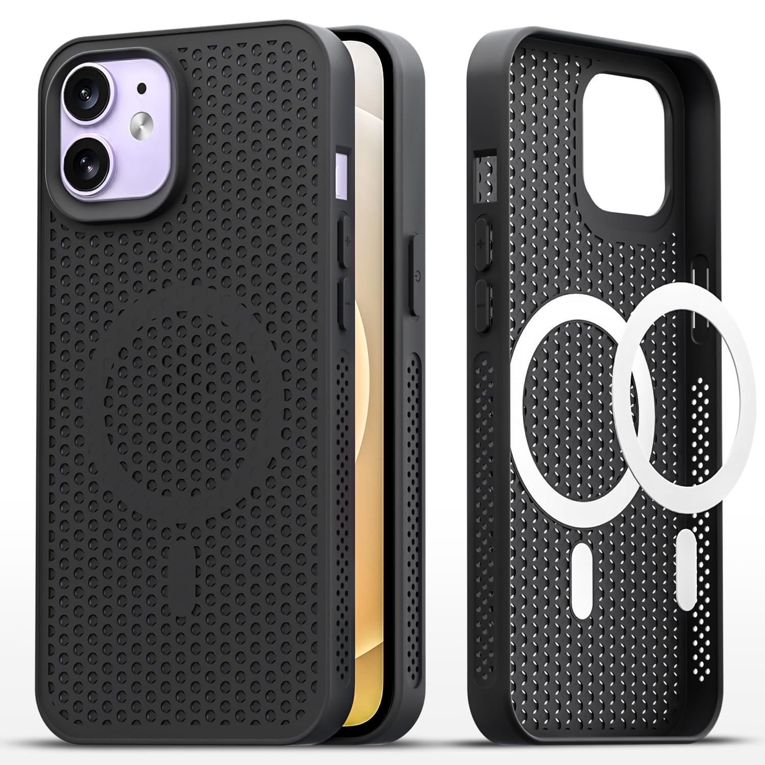 Black back cover for iPhone 12/12 Pro – Pikkme
