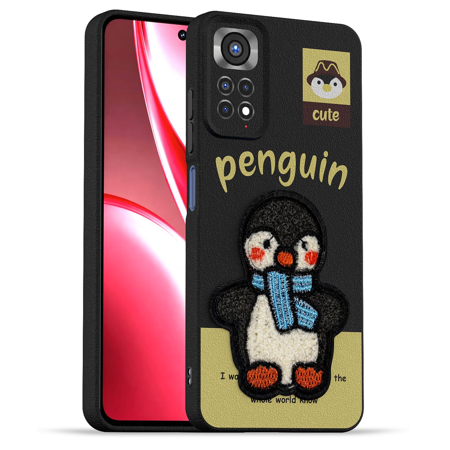 Pikkme Redmi Note 11/Note 11s black phone cover
