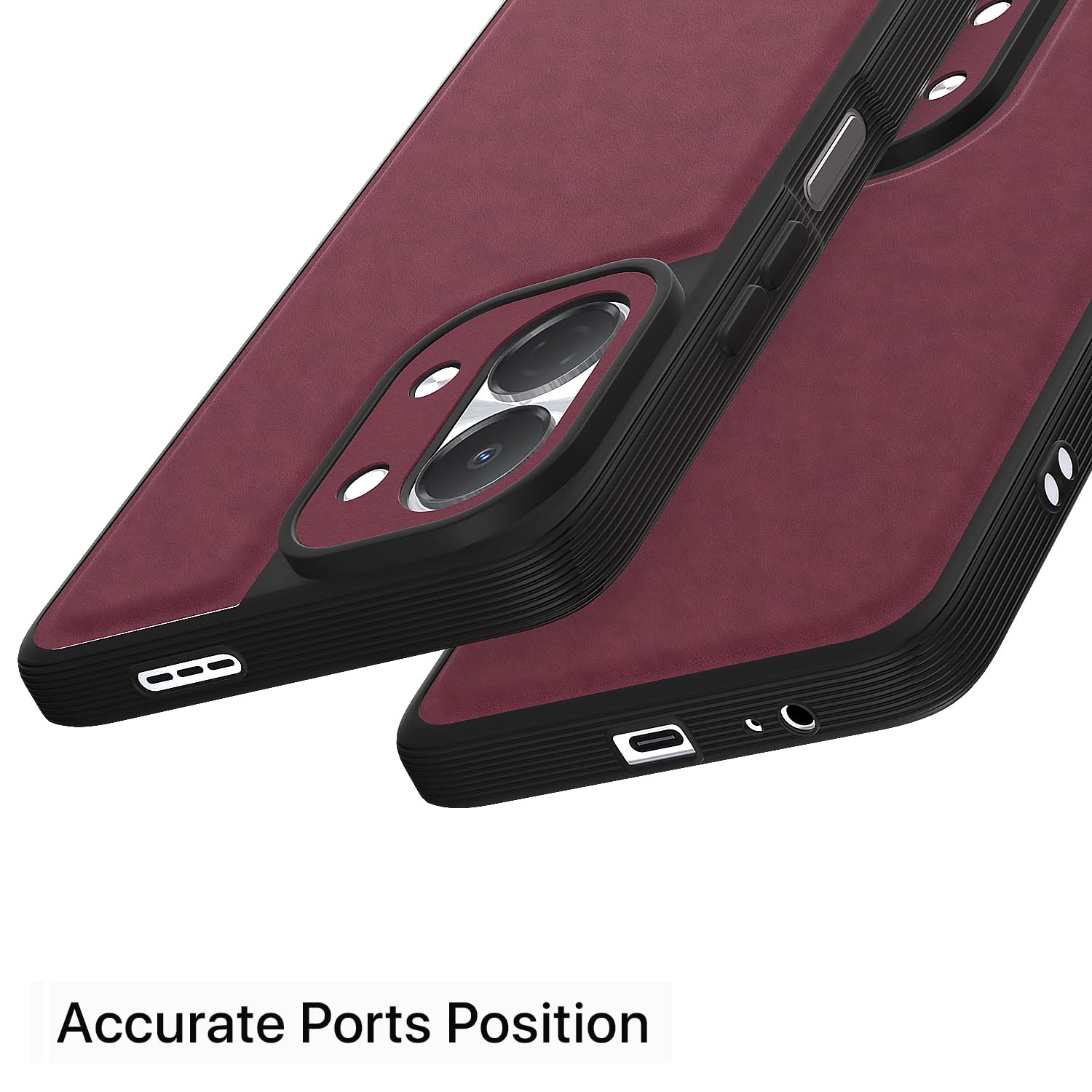 Tecno Spark Go 3 Leather back cover in purple by Pikkme – photo 4