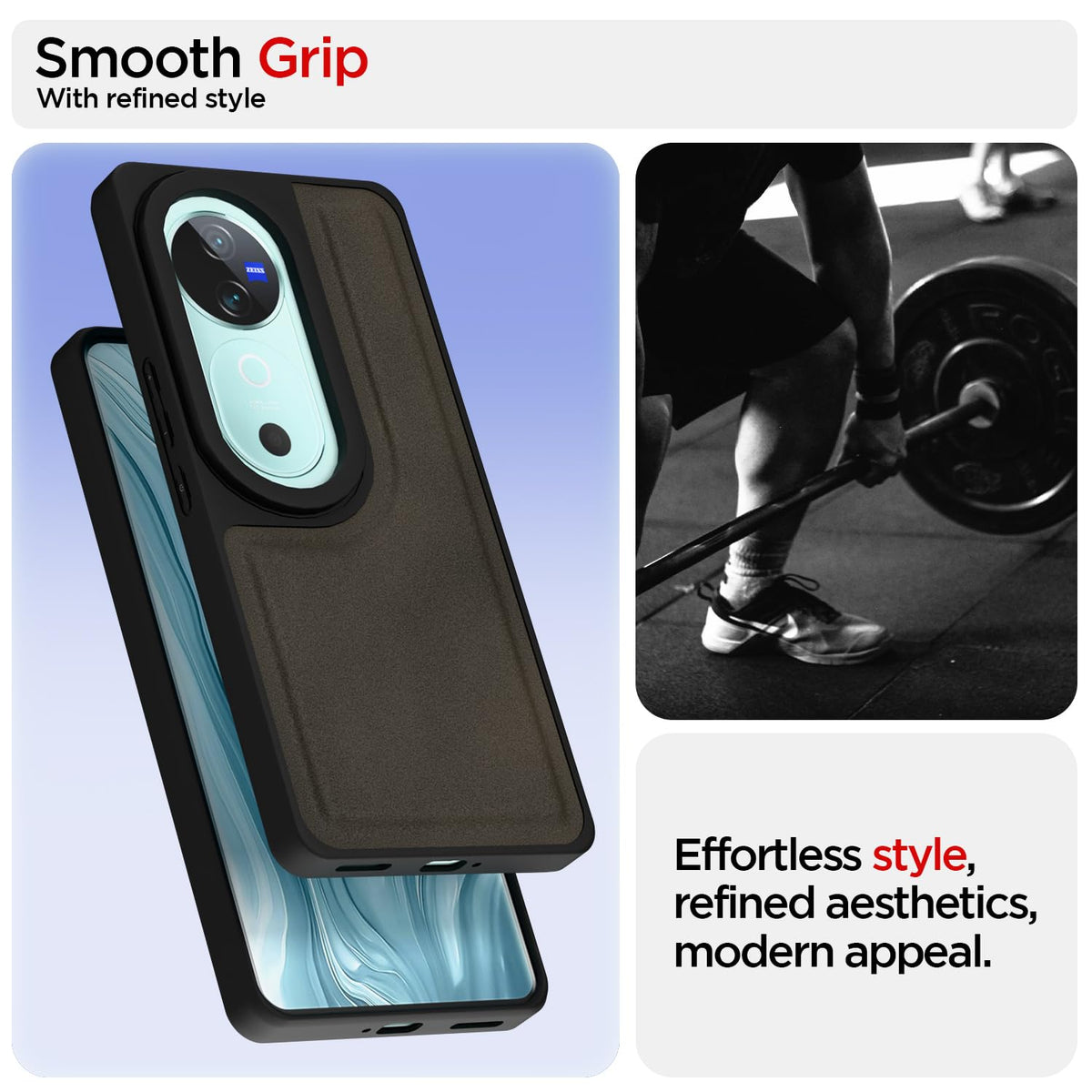 Pikkme Vivo V40/V40 Pro/T3 Ultra 5G brown mobile back cover – photo 3