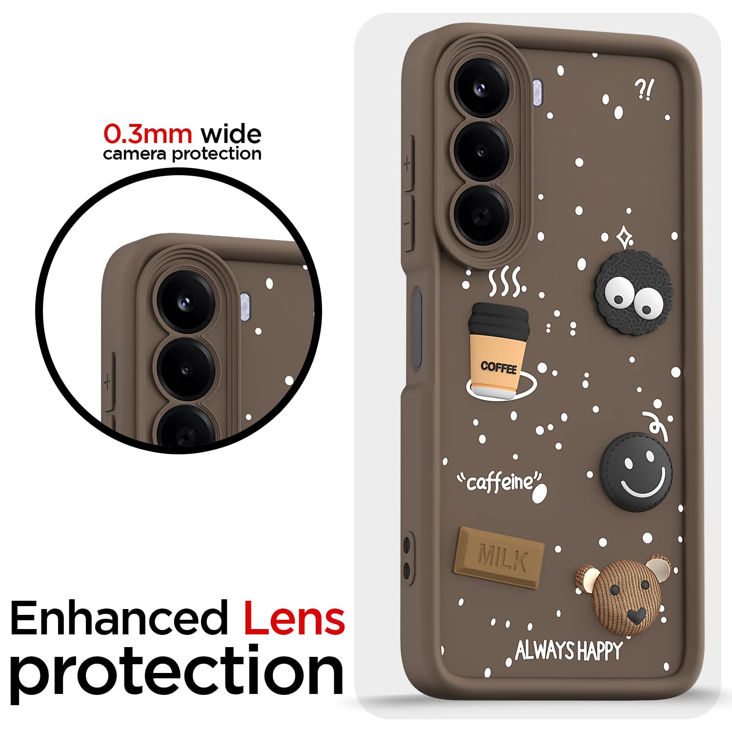 OnePlus Nord CE 6 Lite 5G back cover in brown by Pikkme – photo 5