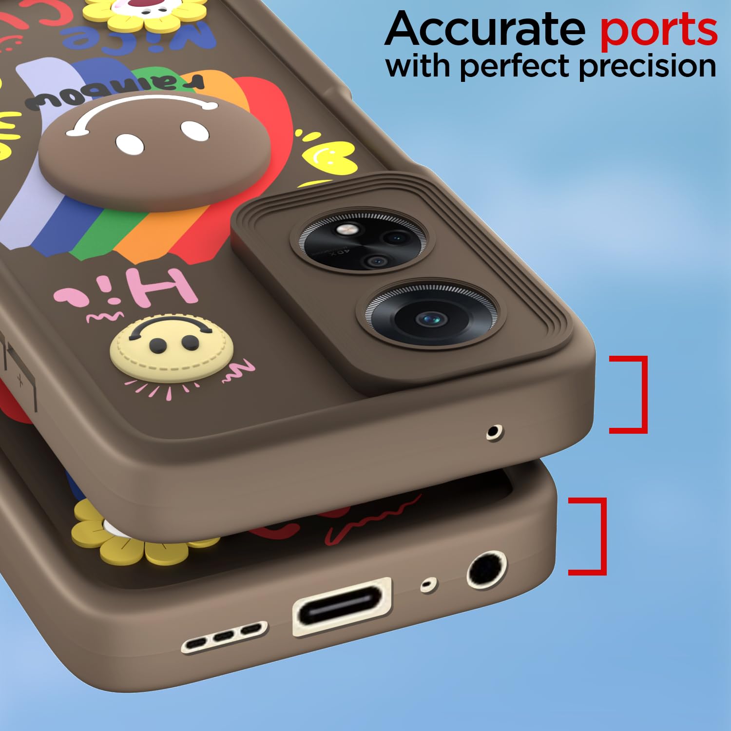Oppo F23 5G mobile cover in brown by Pikkme – photo 4