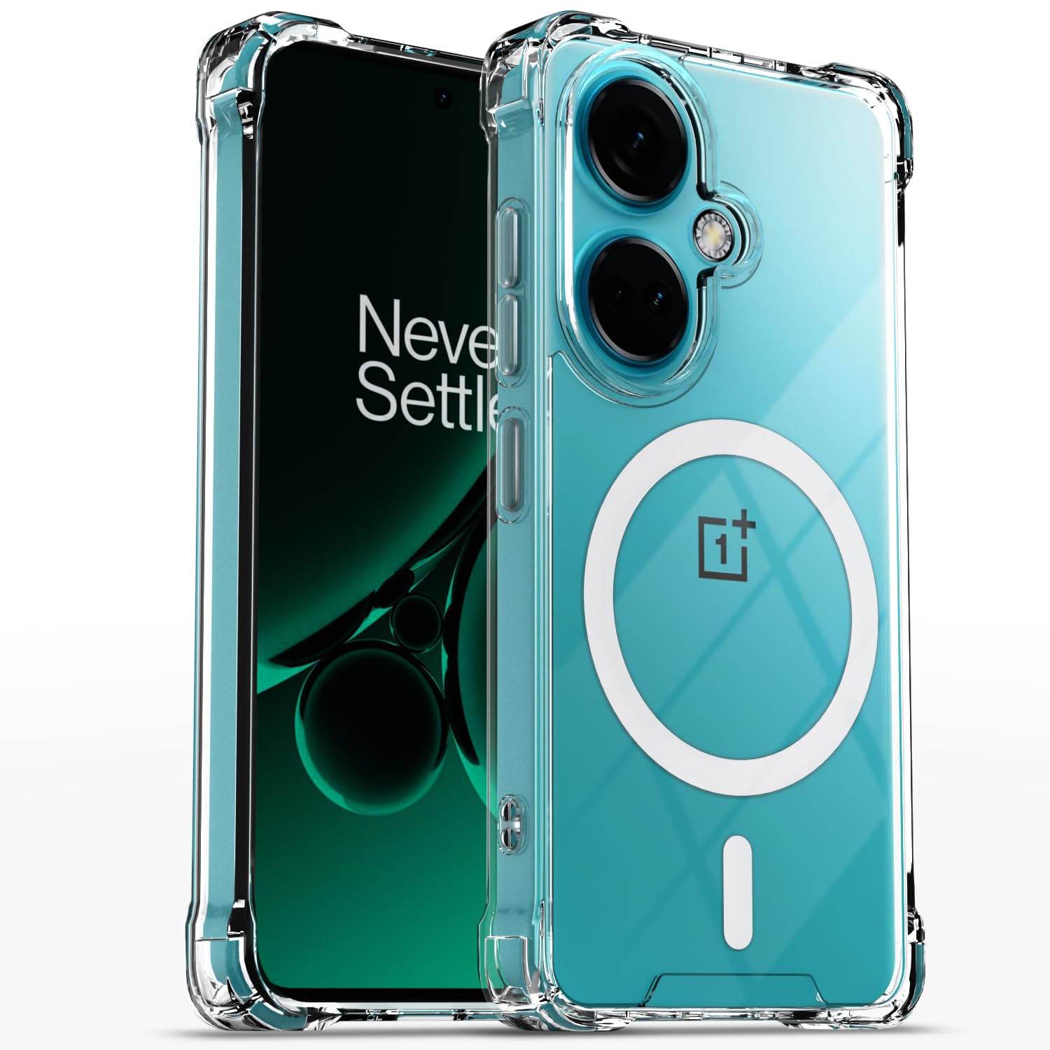 OnePlus Nord CE 3 5G MagSafe phone cover in transparent mag-safe by Pikkme