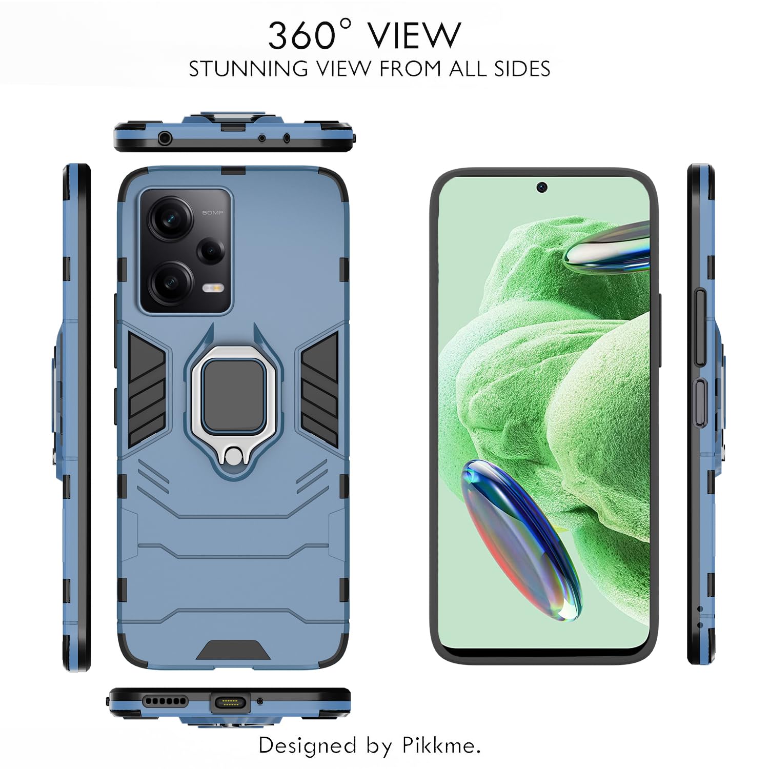 Blue phone cover for Poco X5/Redmi Note 12 5G – Pikkme – photo 3