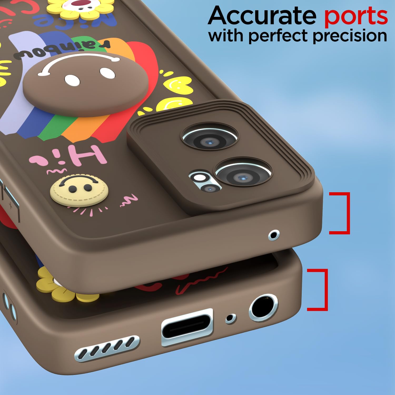 Pikkme OnePlus Nord CE 2 5G brown mobile back cover – photo 4