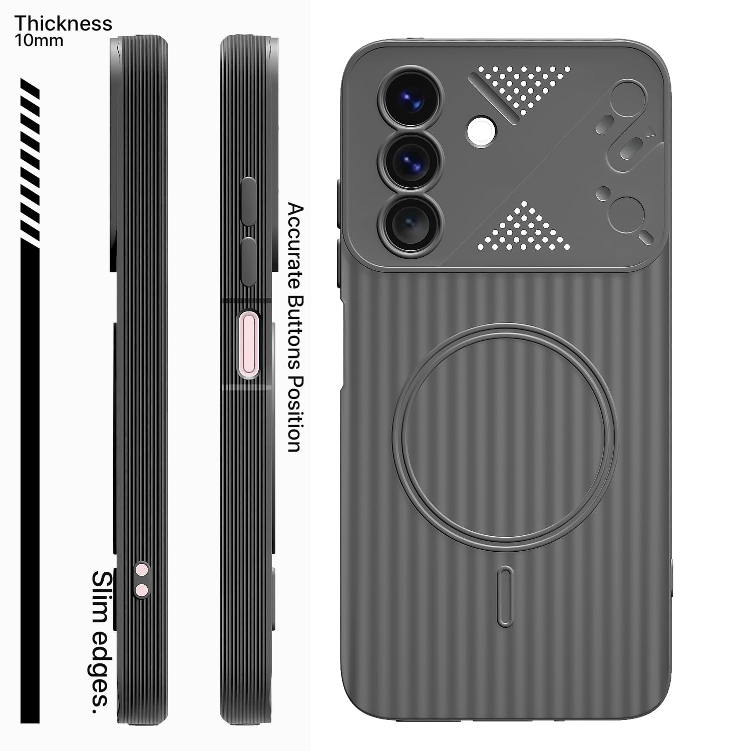 Pikkme Samsung M47/A27 5G MagSafe grey mobile back cover – photo 3