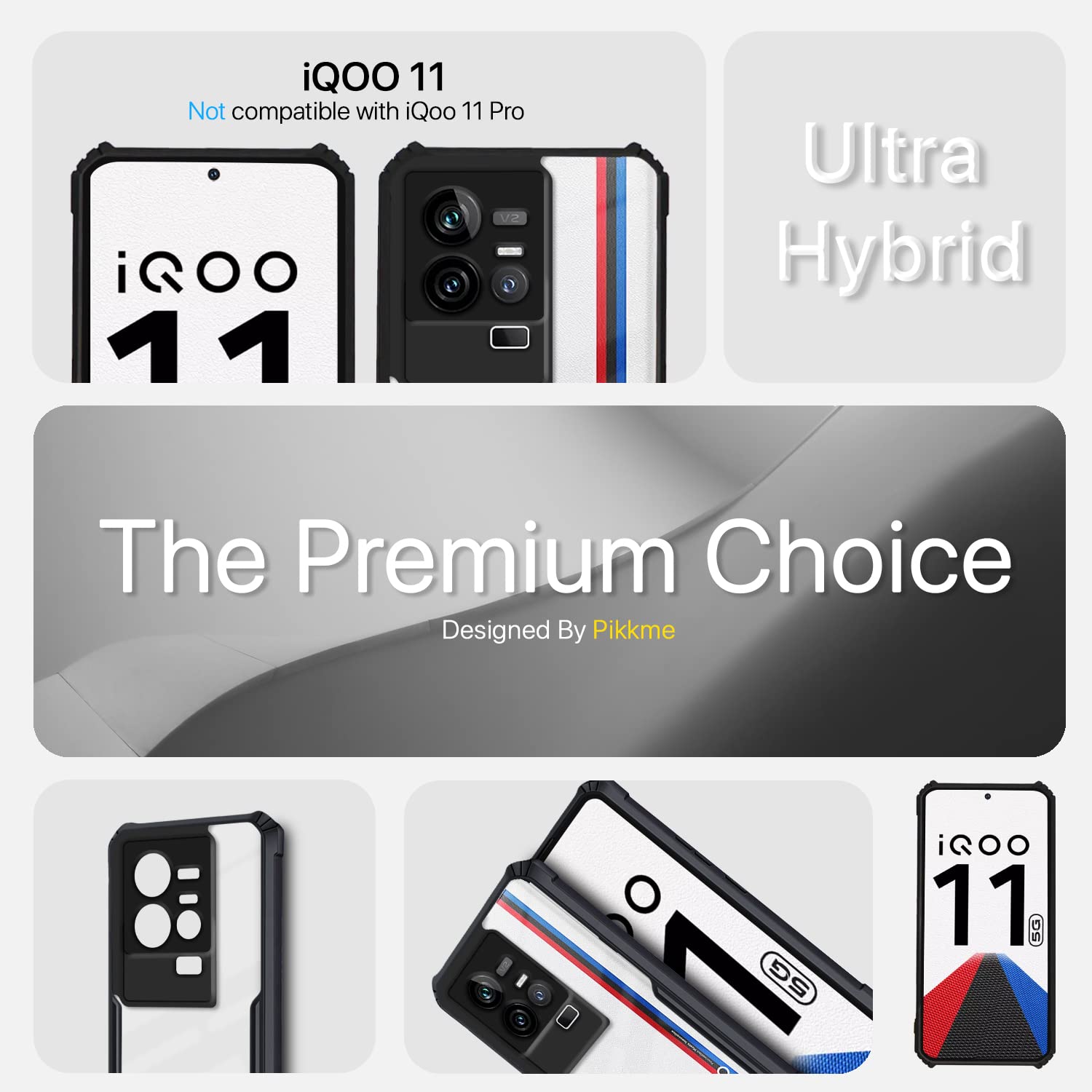Pikkme black phone cover for iQOO 11 5G – photo 2