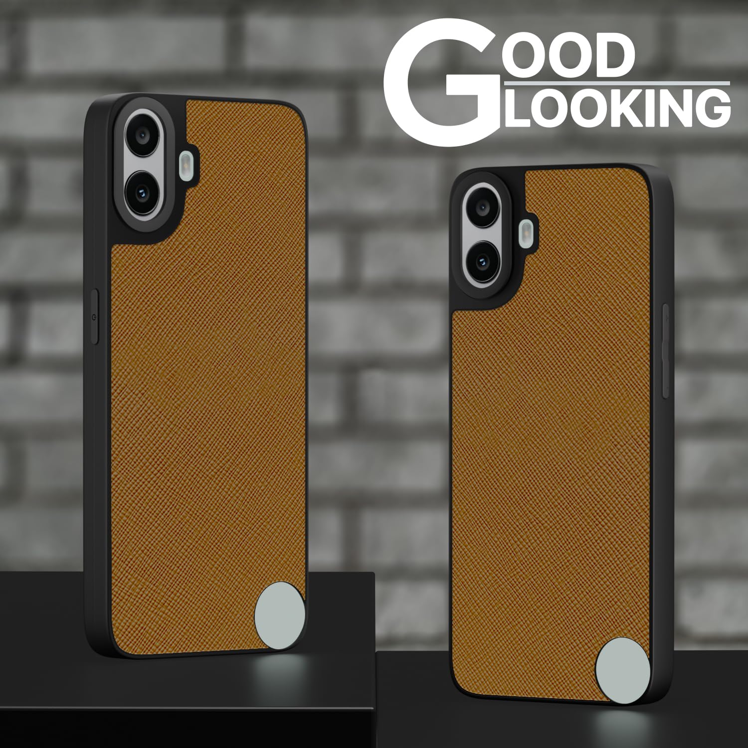 CMF Phone 1 Leatherback mobile cover in tan by Pikkme – photo 5